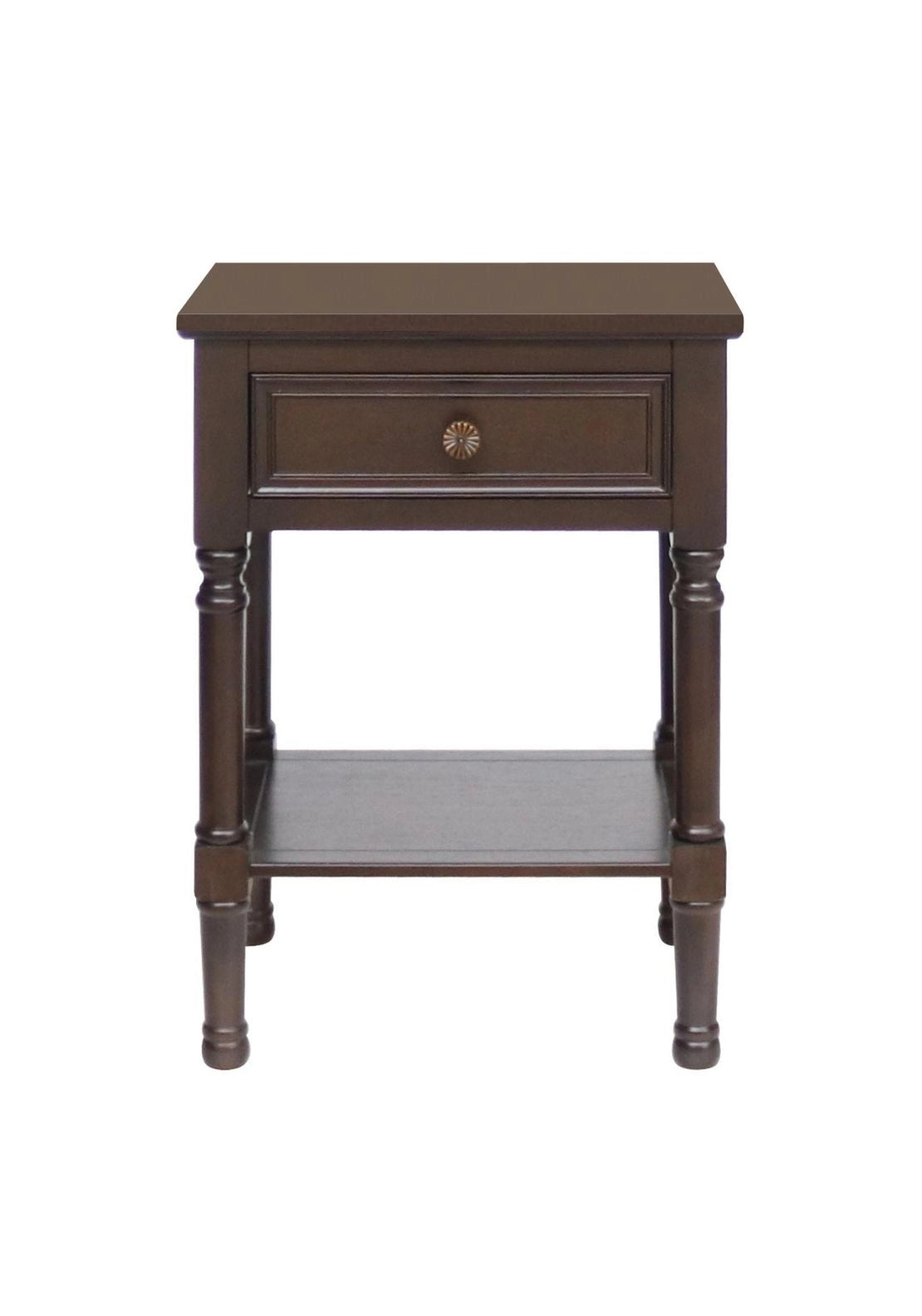 One Drawer Side Table - Jacobean