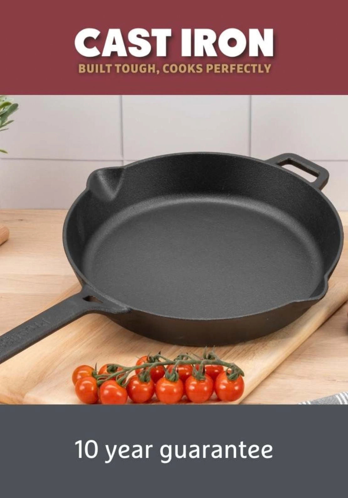 Cast Iron Skillet 26cm - Black