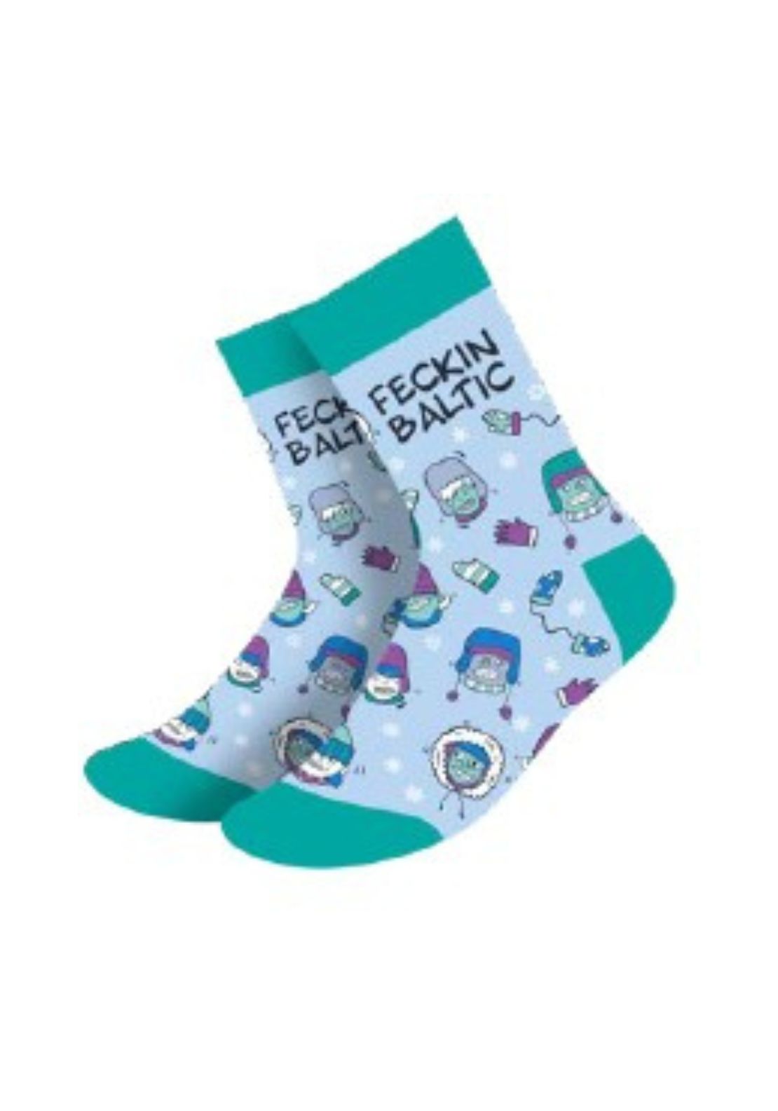 Sock Therapy Feckin Baltic Socks - Blue/green 1 Shaws Department Stores