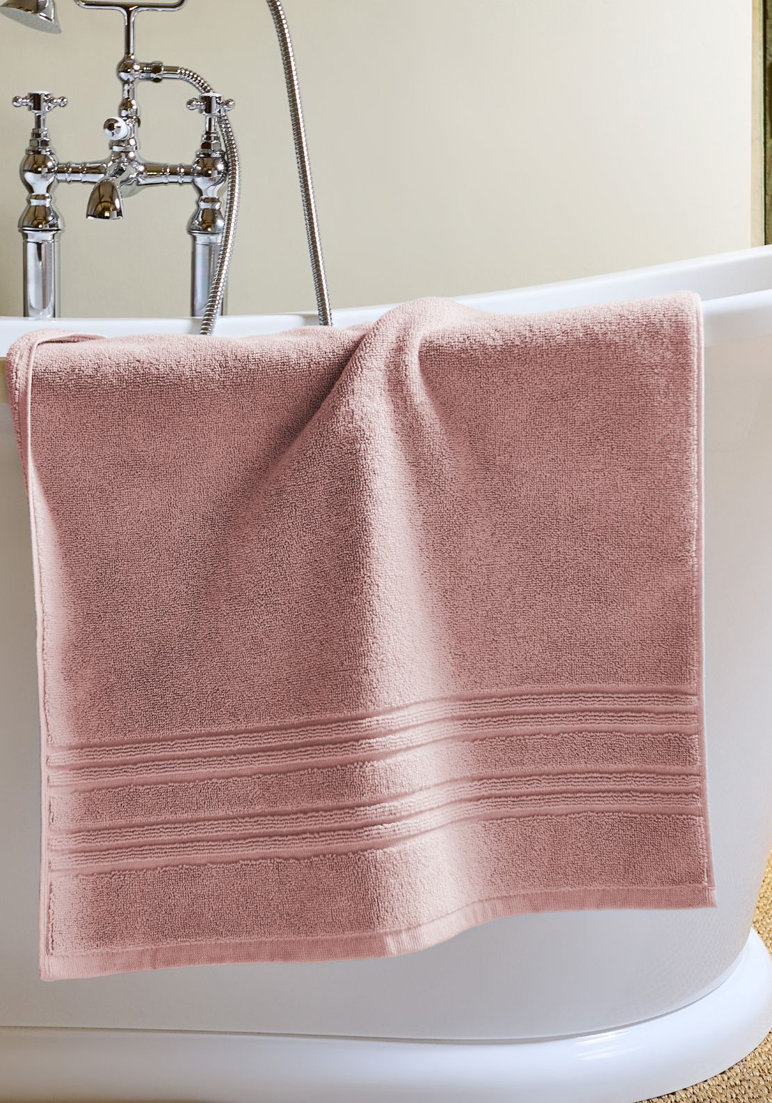 Christy Serene Bath Mat - Dusty Pink 2 Shaws Department Stores