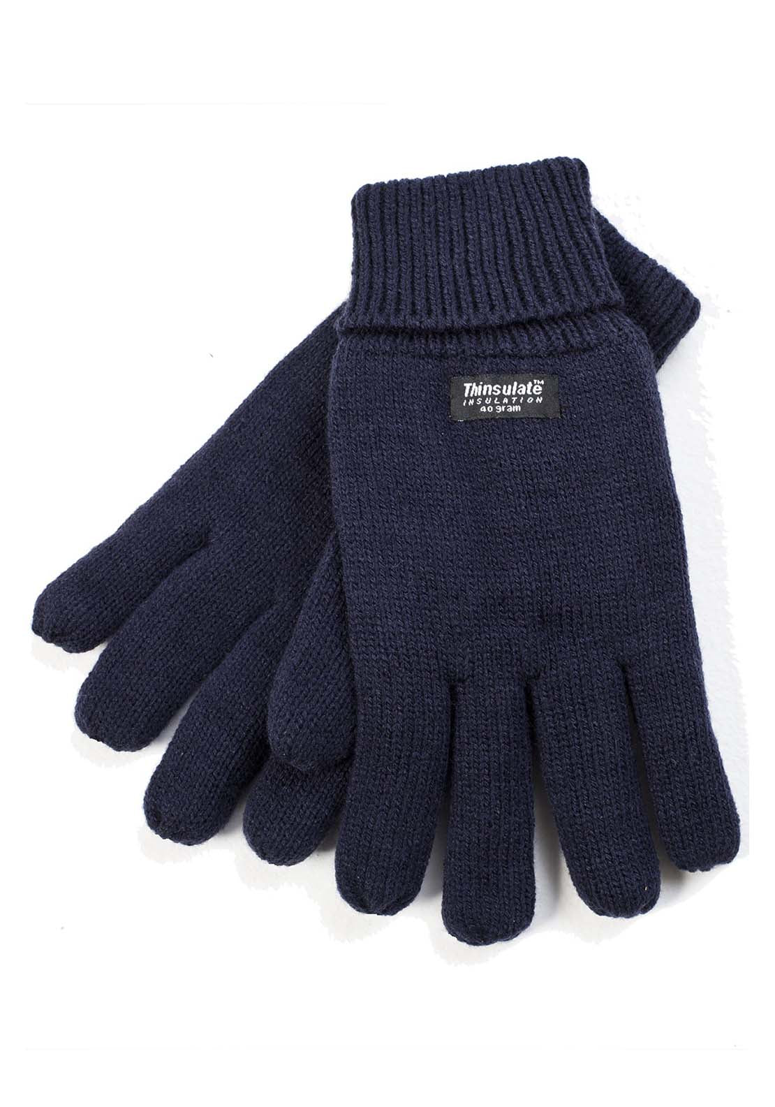 Vedoneire Mens Gloves Thinsulate - Navy 1 Shaws Department Stores