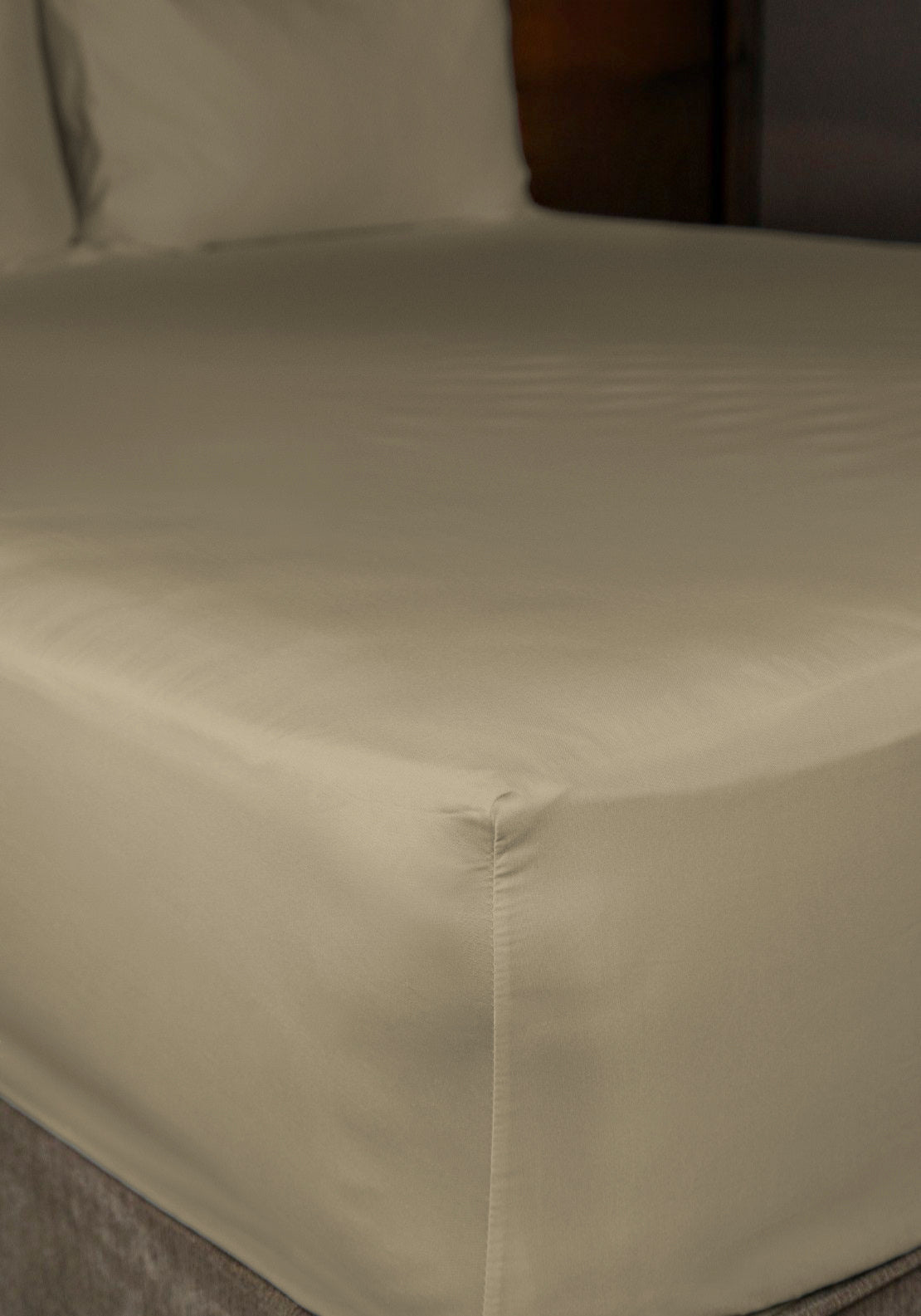 The Home Collection 300 TC Deep Fitted Sheet 35cm - Beige 2 Shaws Department Stores