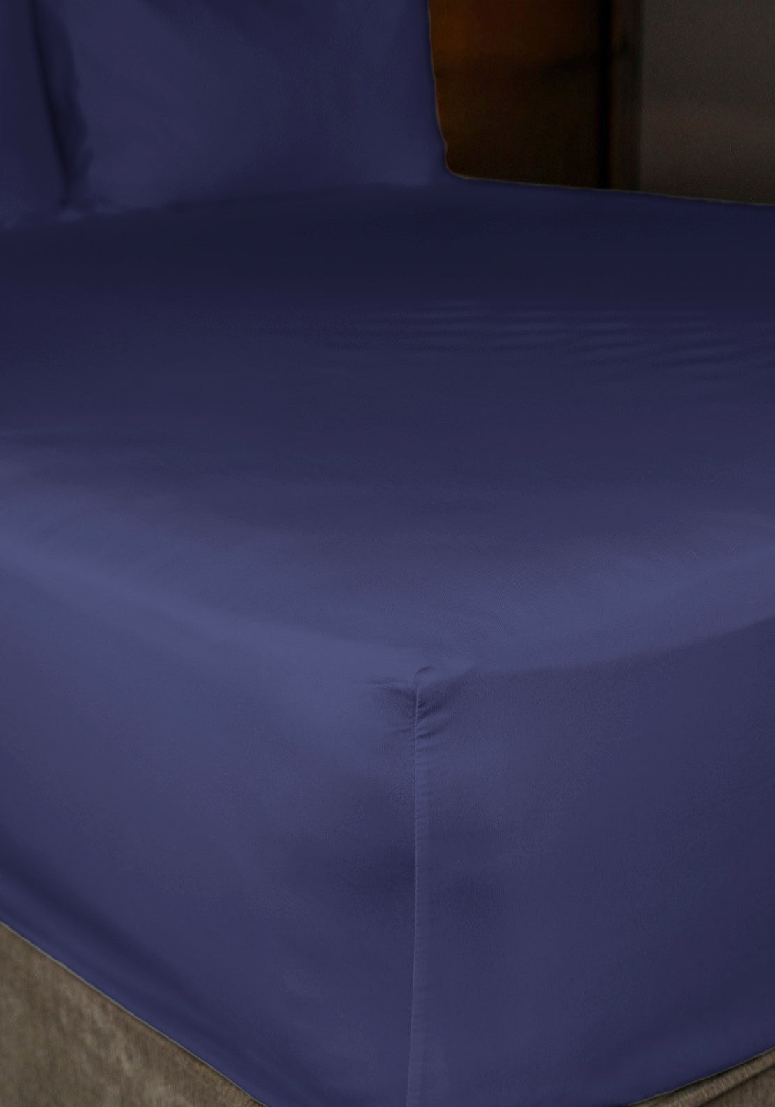 The Home Collection 300 TC Deep Fitted Sheet 35cm - Blue 2 Shaws Department Stores