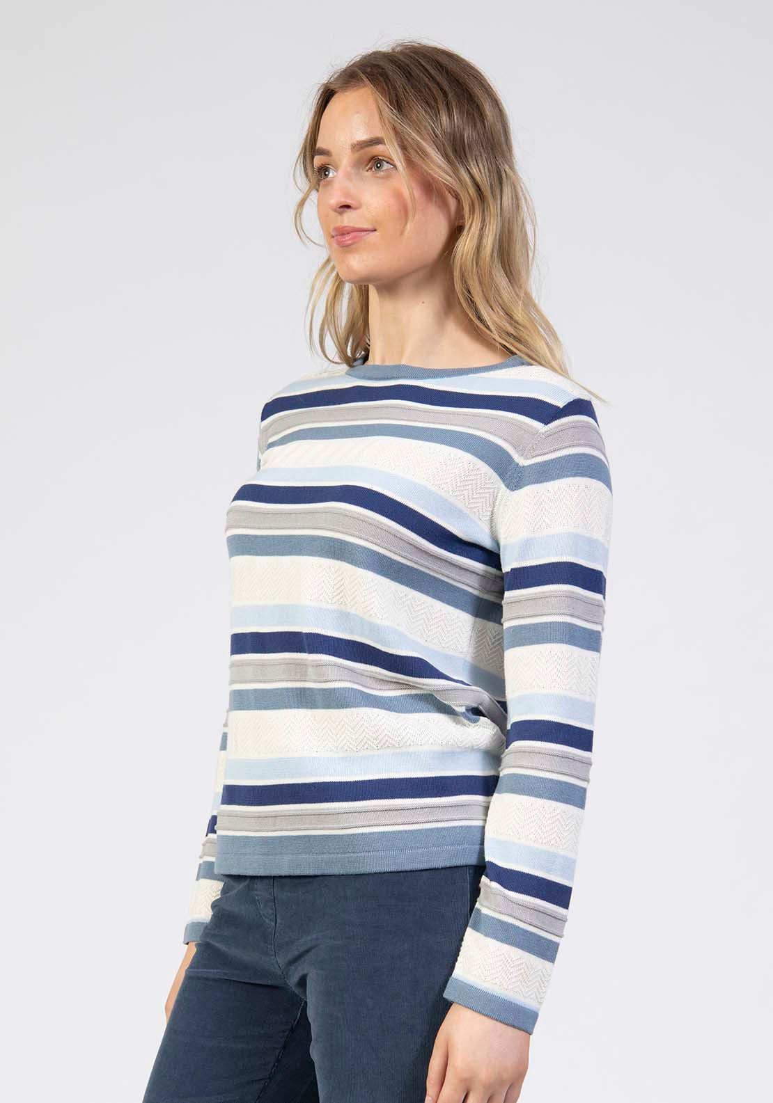 Striped Sweater - Blue