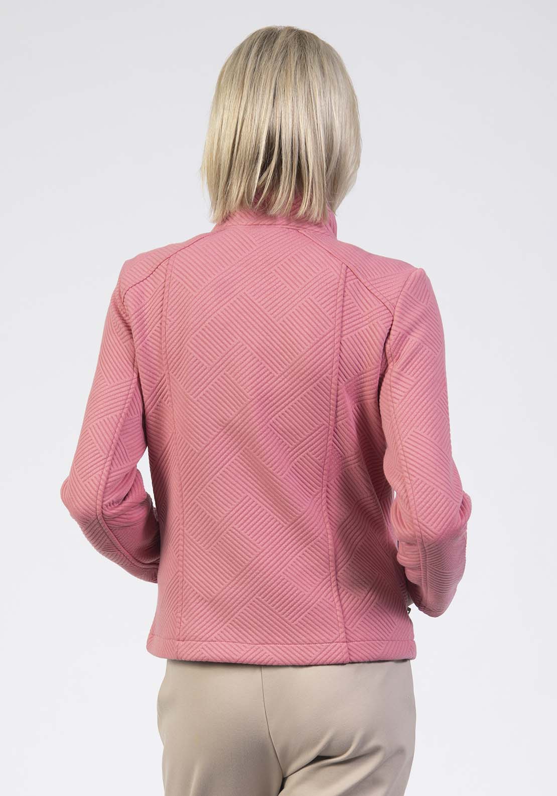 Jersey Jacquard Jacket - Pink