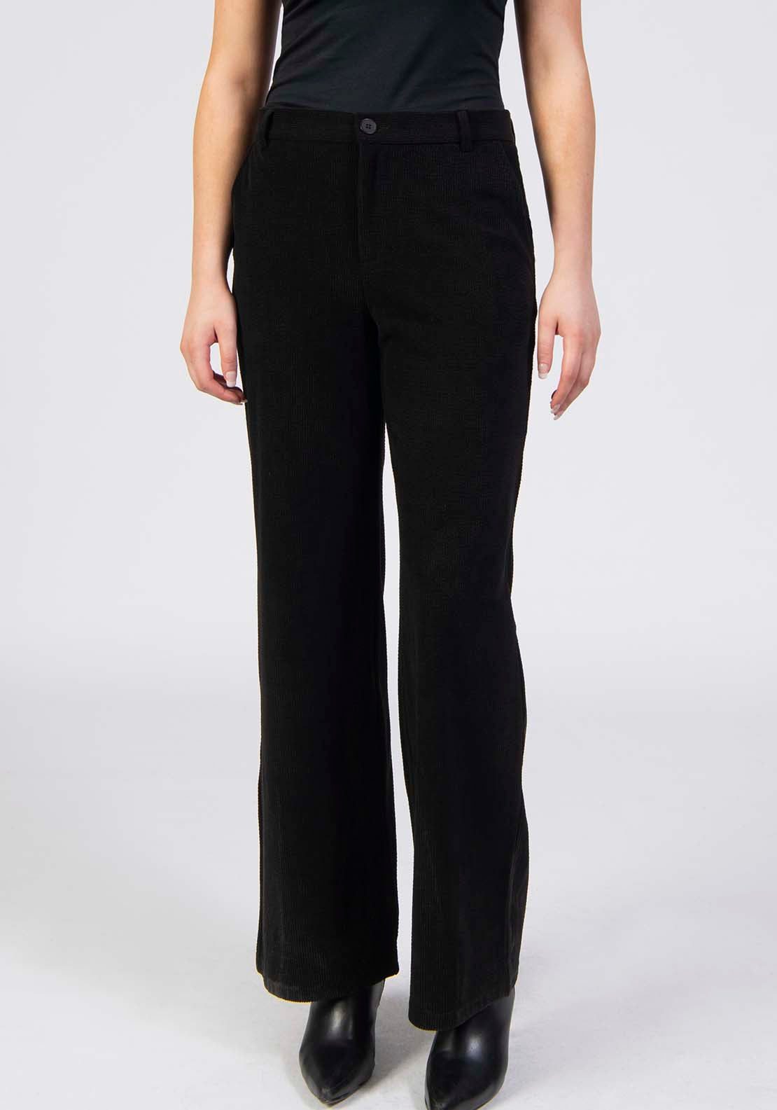 Tea Lane Wide Leg Trousers - Black 1 Shaws Department Stores