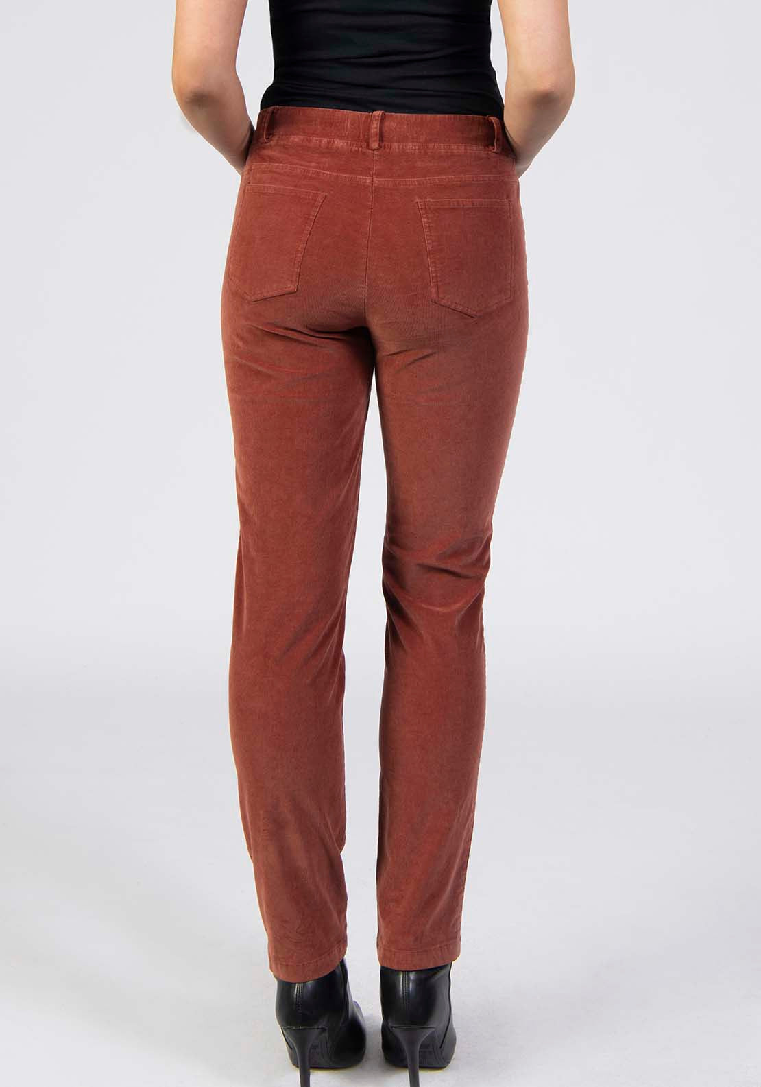 Tea Lane Corduroy Trousers - Orange 2 Shaws Department Stores