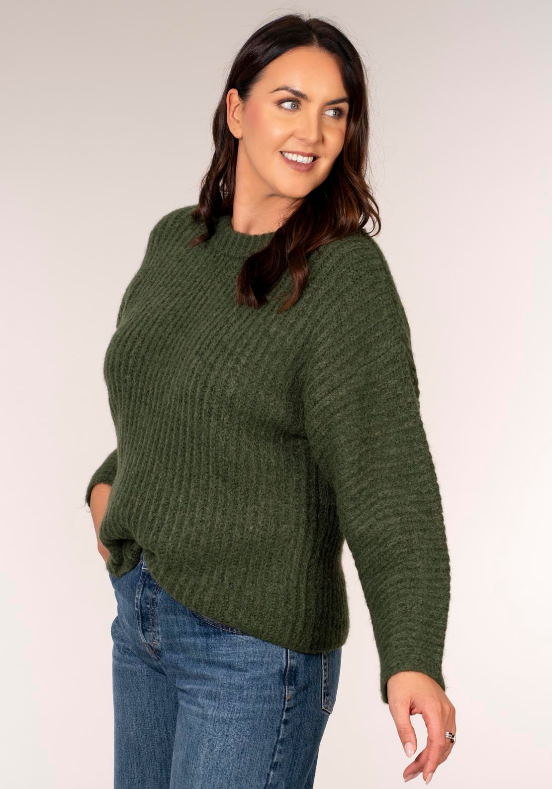 Topshop Kimmie Balloon Sleeve Pullover - Bright Green 3 Shaws Department Stores