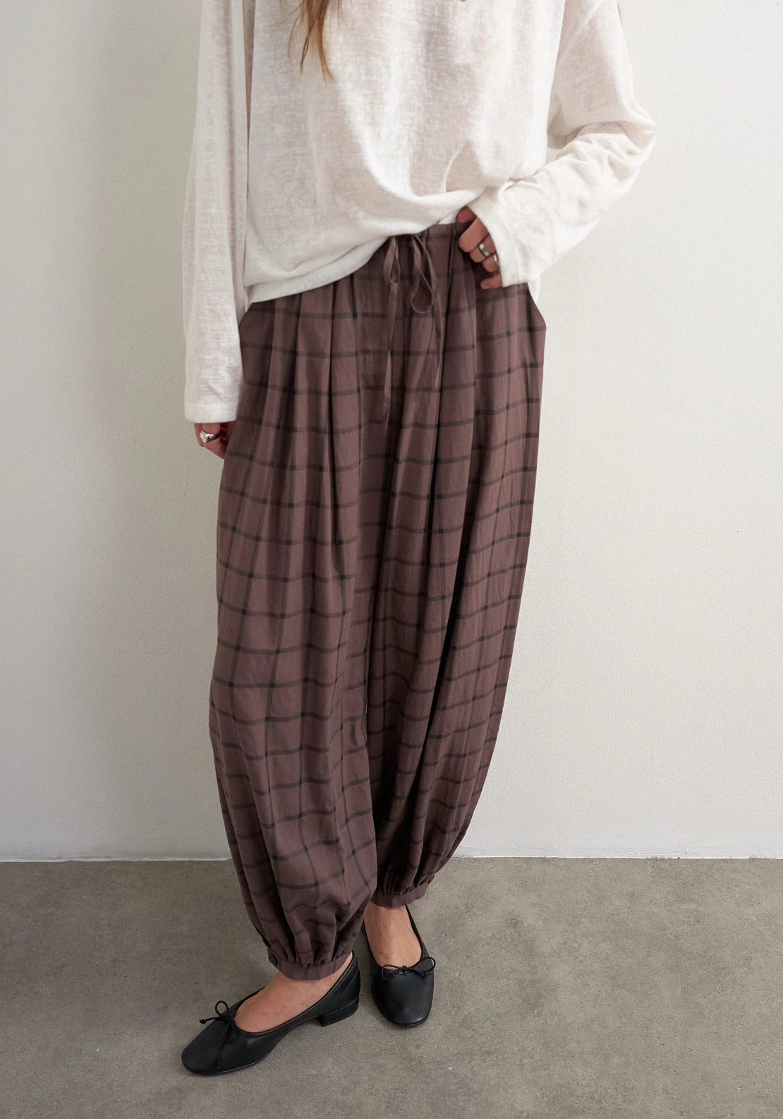 Aksa Balloon Trouser - Cocoa Brown