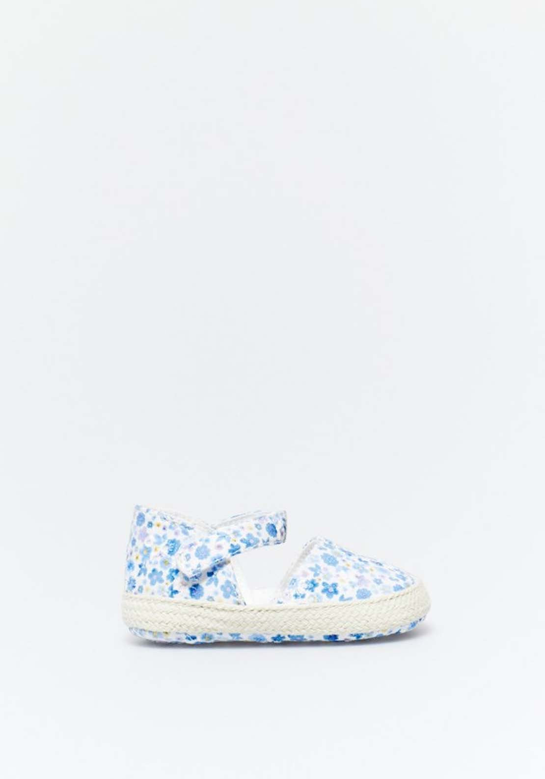 Floral Espadrille - Blue