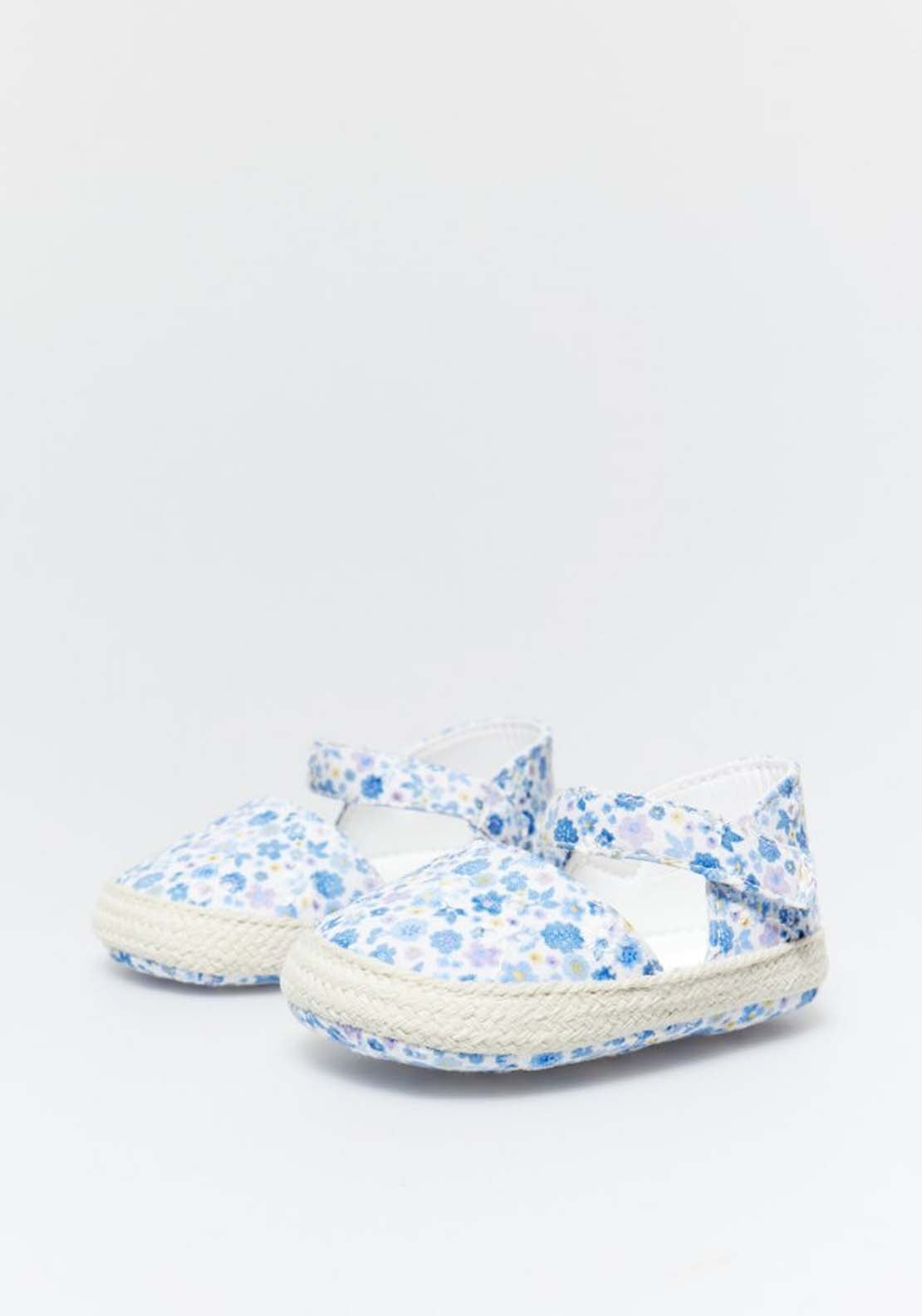 Floral Espadrille - Blue