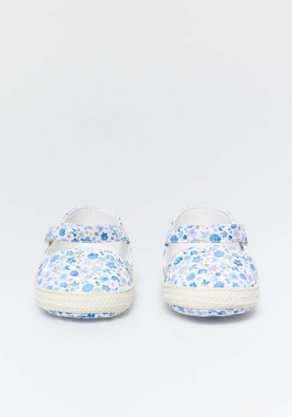 Floral Espadrille - Blue