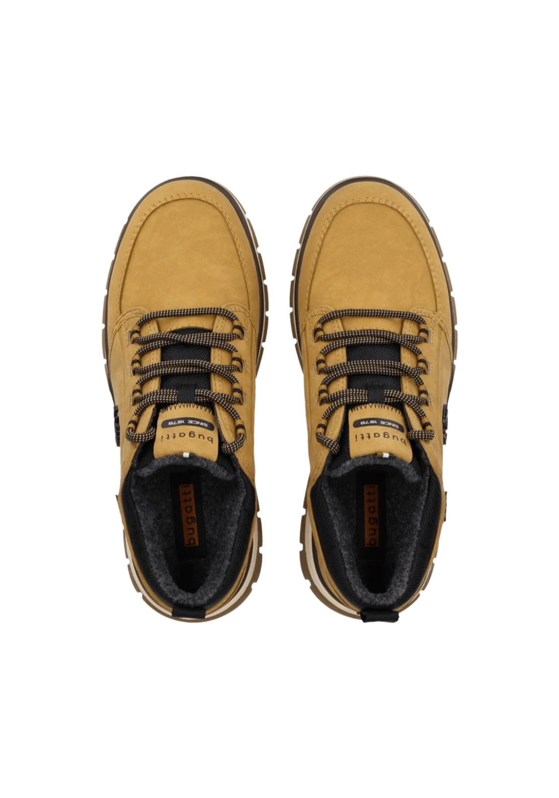 Bernia Tex Lace Up Boots - Yellow/black