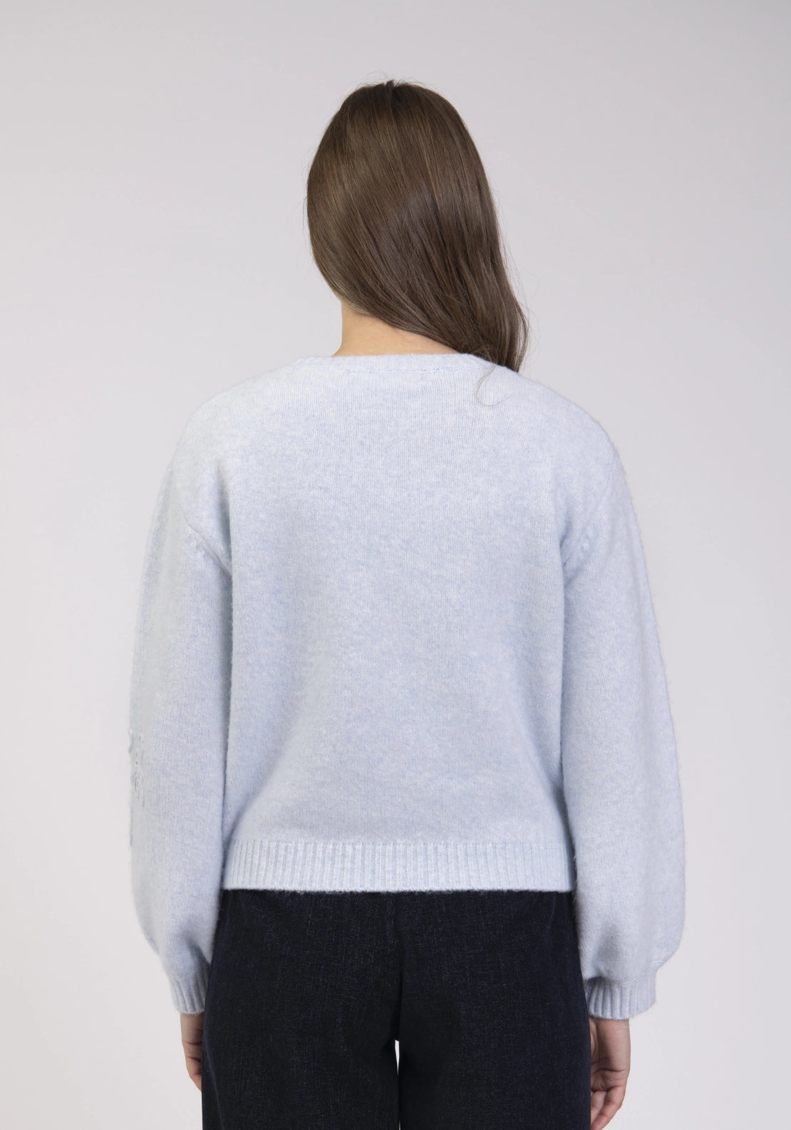 Cornelli Knit Sweater - Light Blue