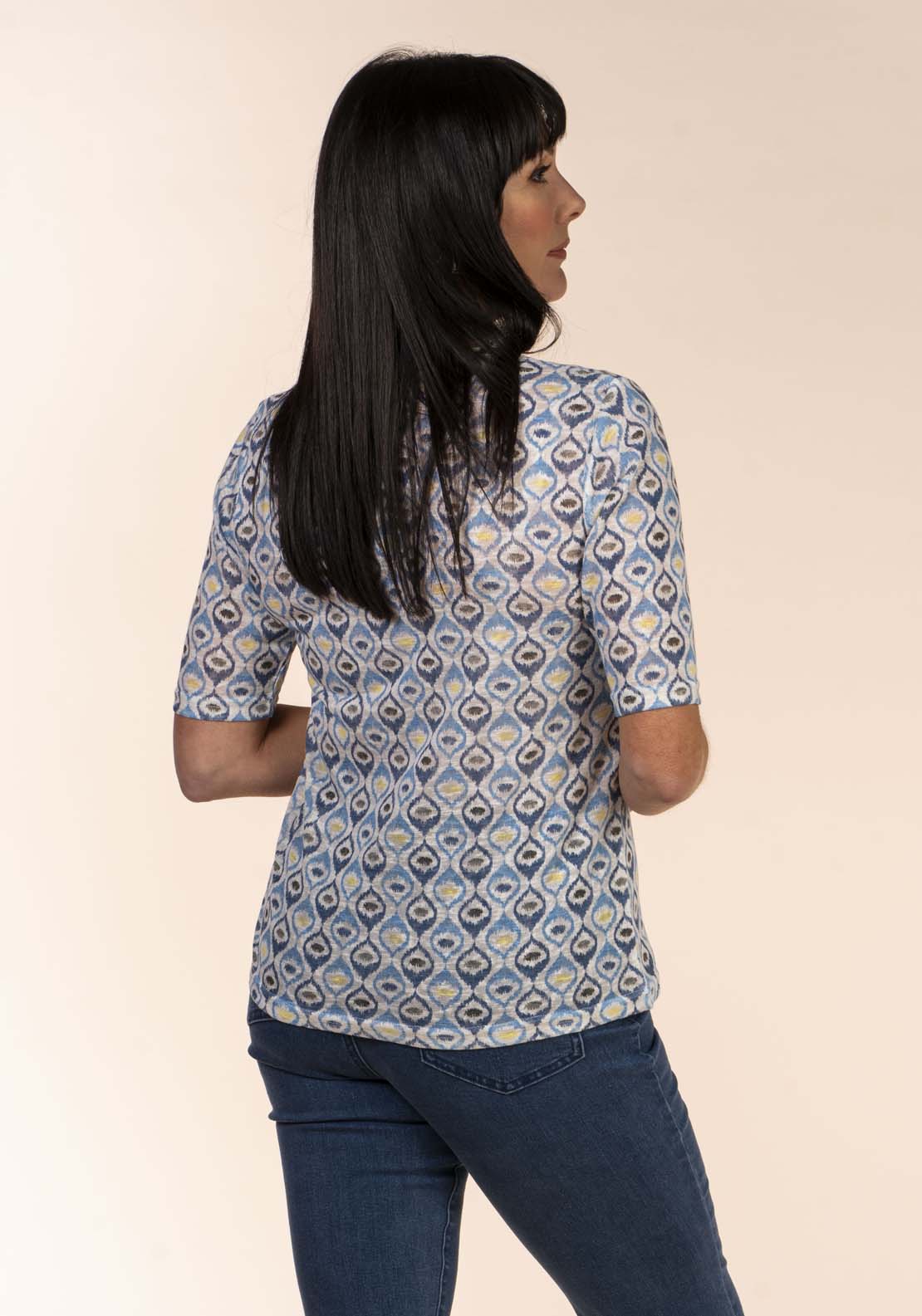 Tea Lane Tile Print T-Shirt 2 Shaws Department Stores