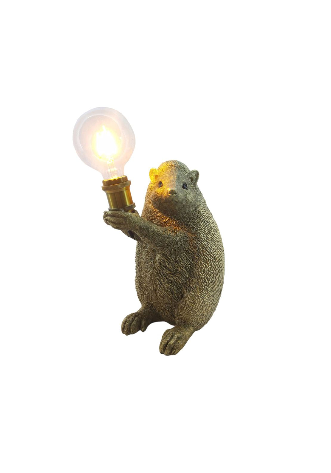 Hedgehog Lamp - Brown