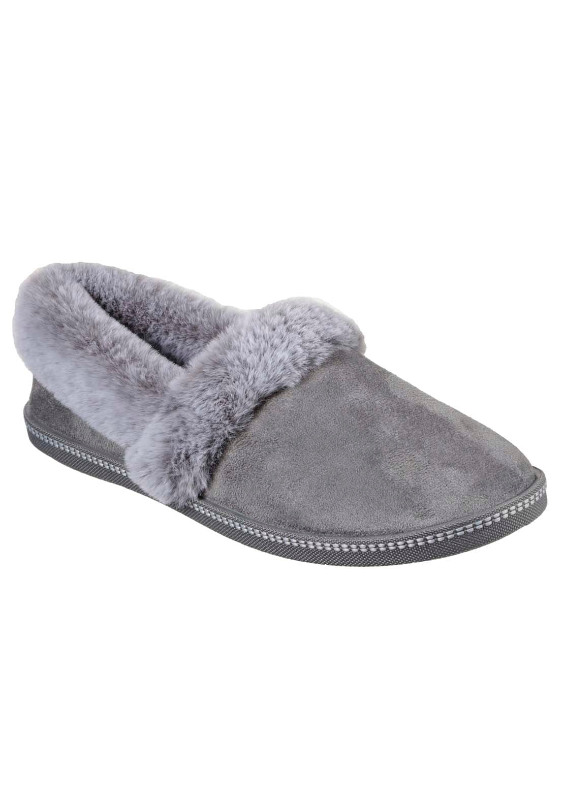 Skechers Cosy Campfire Slipper - Grey 1 Shaws Department Stores