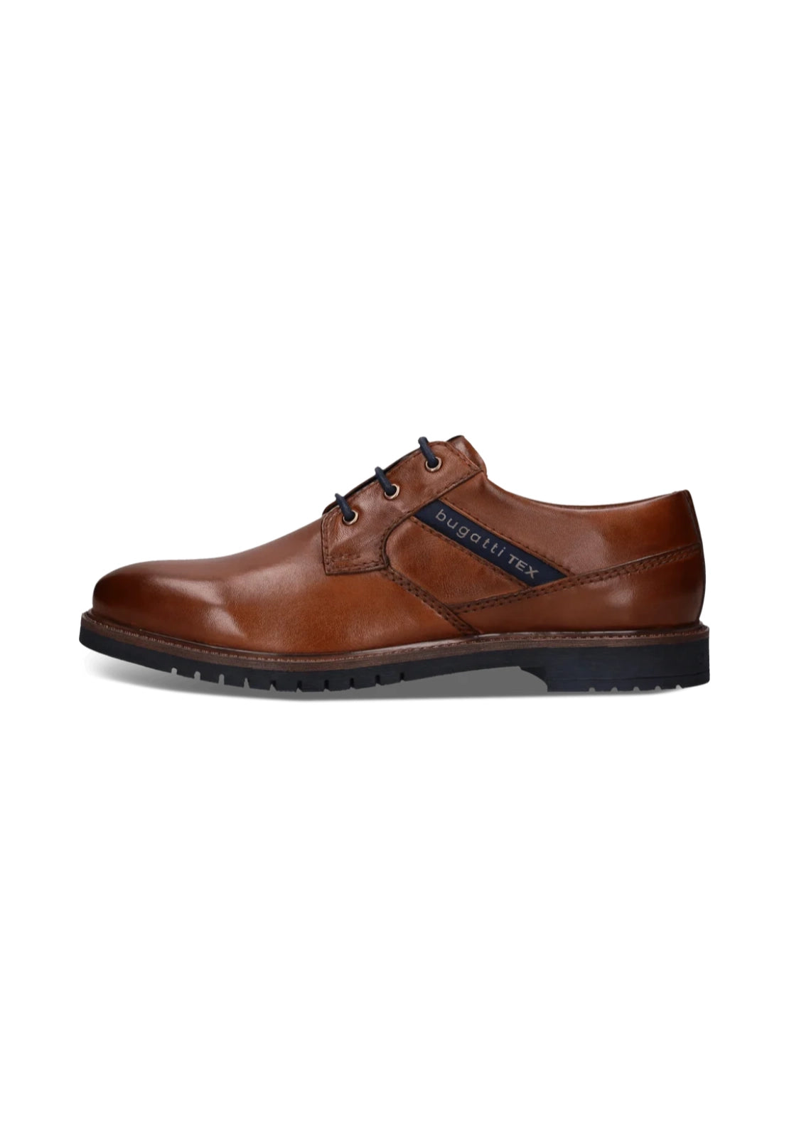 Caj Leather Lace Shoe - Cognac