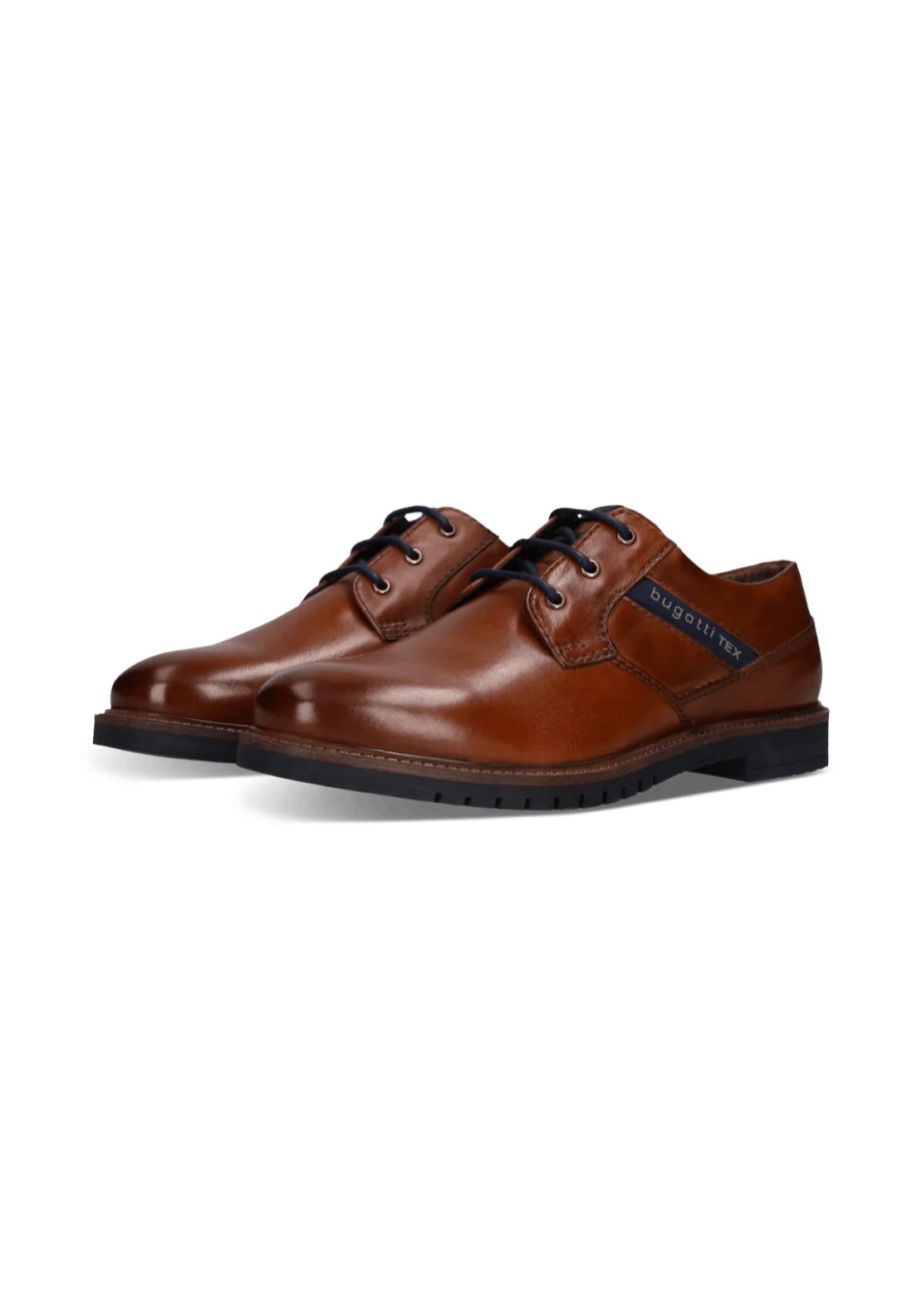 Caj Leather Lace Shoe - Cognac
