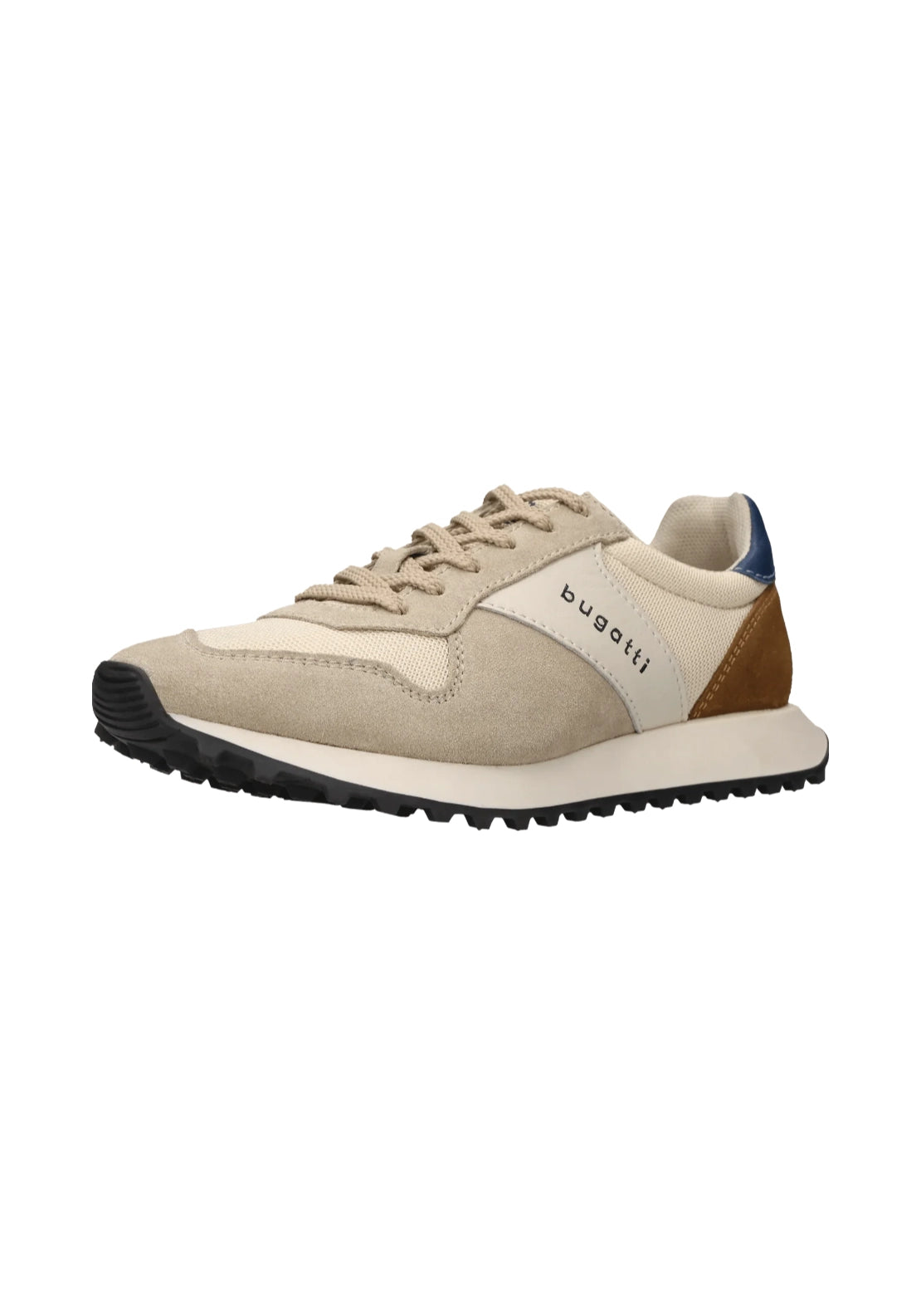 Bugatti Stylishly Leather Sneaker - Beige 6 Shaws Department Stores