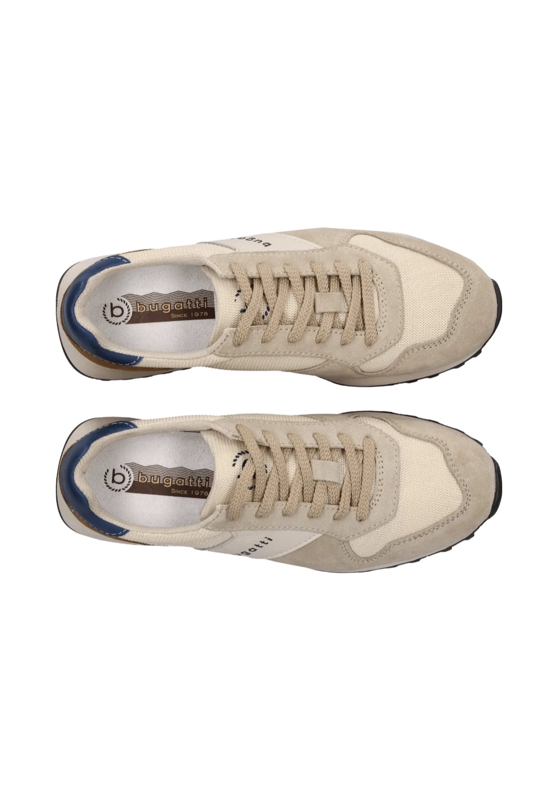 Bugatti Stylishly Leather Sneaker - Beige 5 Shaws Department Stores