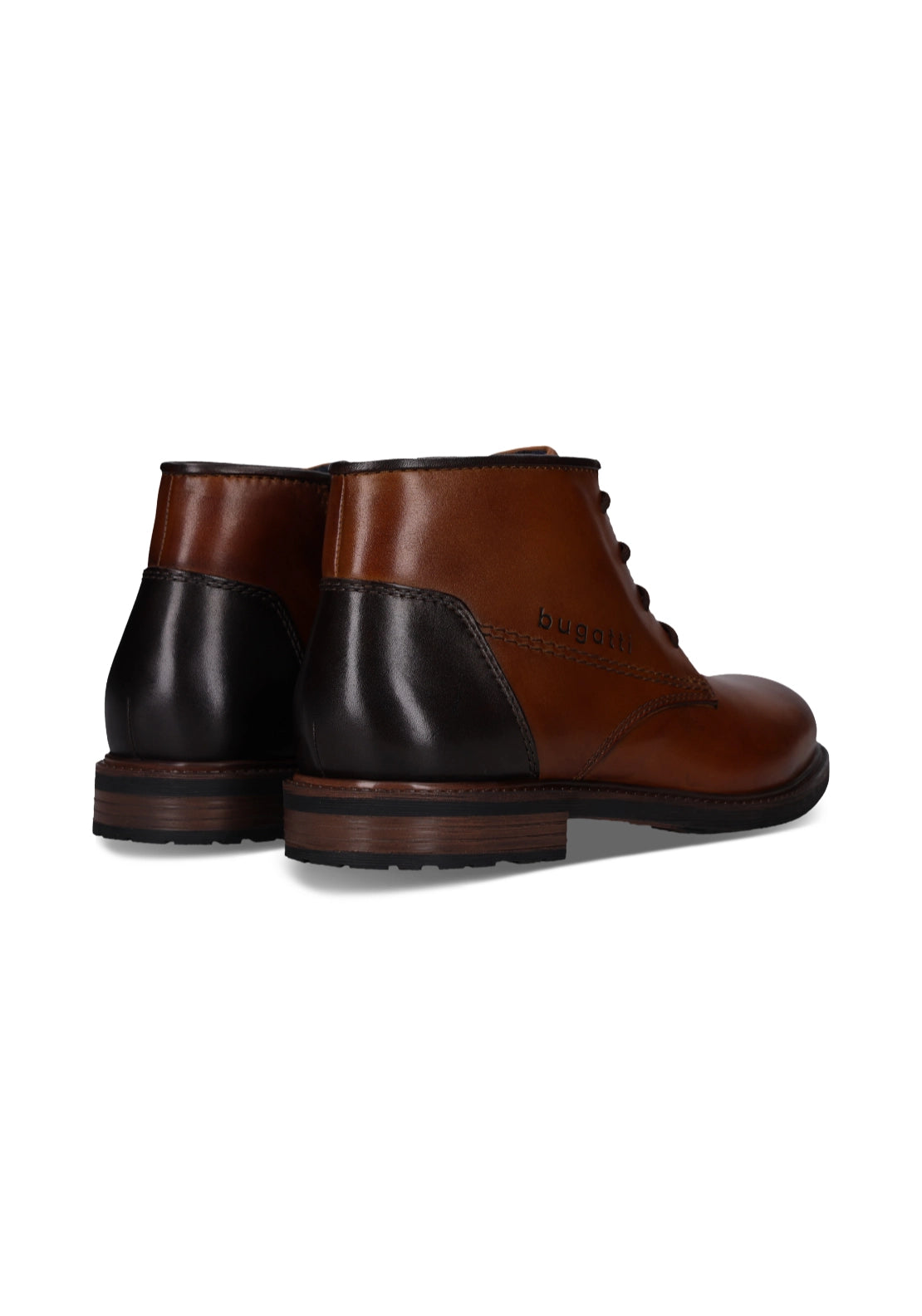 Bugatti Lace Up Ankle Boots - Cognac 7 Shaws Department Stores