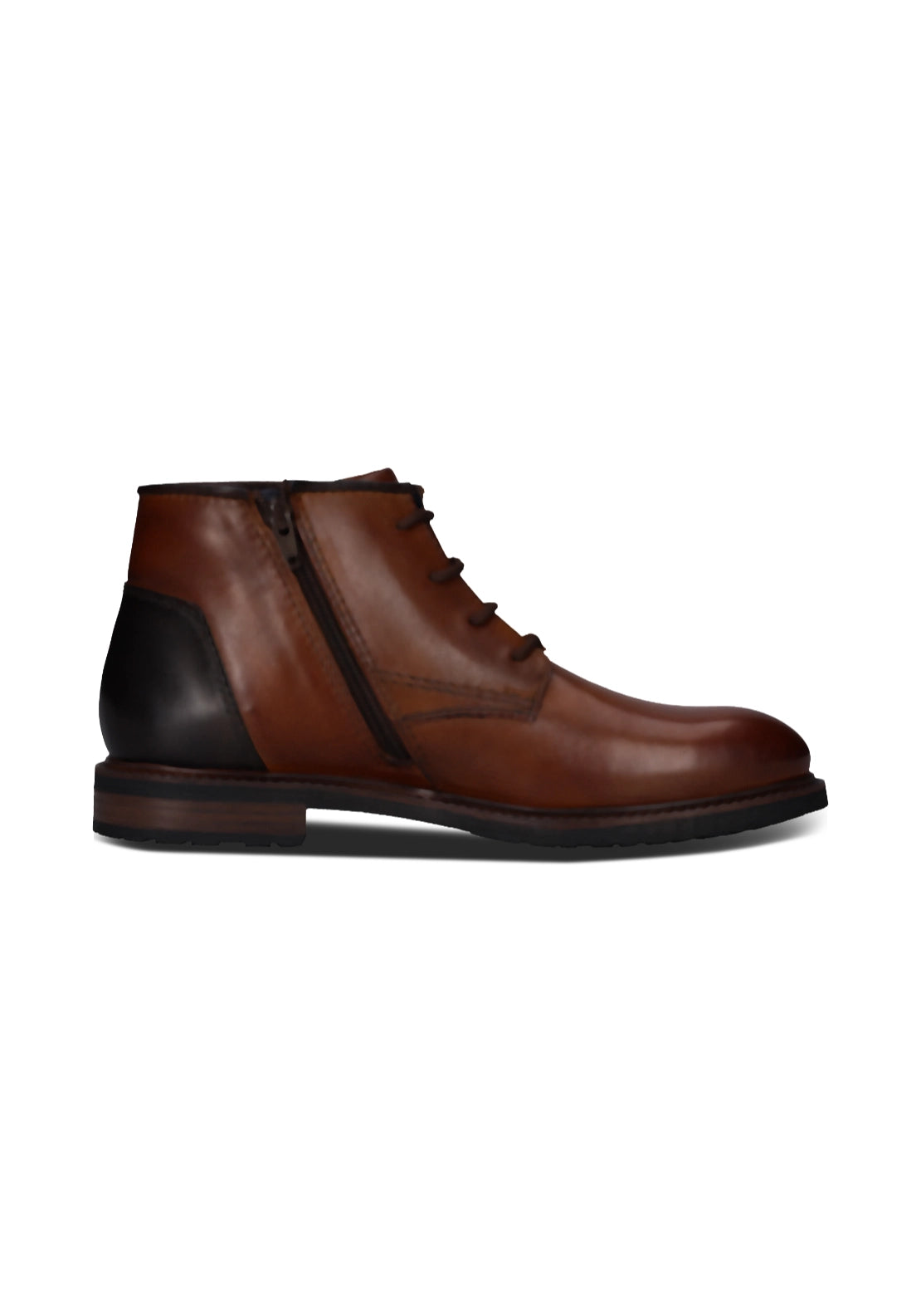 Bugatti Lace Up Ankle Boots - Cognac 6 Shaws Department Stores