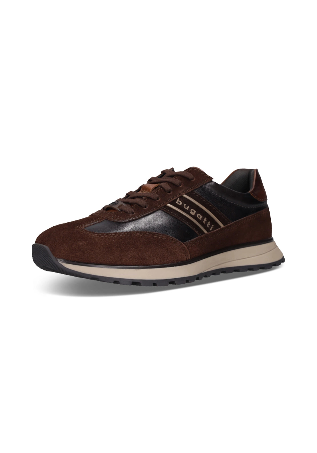 Timon Leather Sneaker - Dark Brown/dark Grey