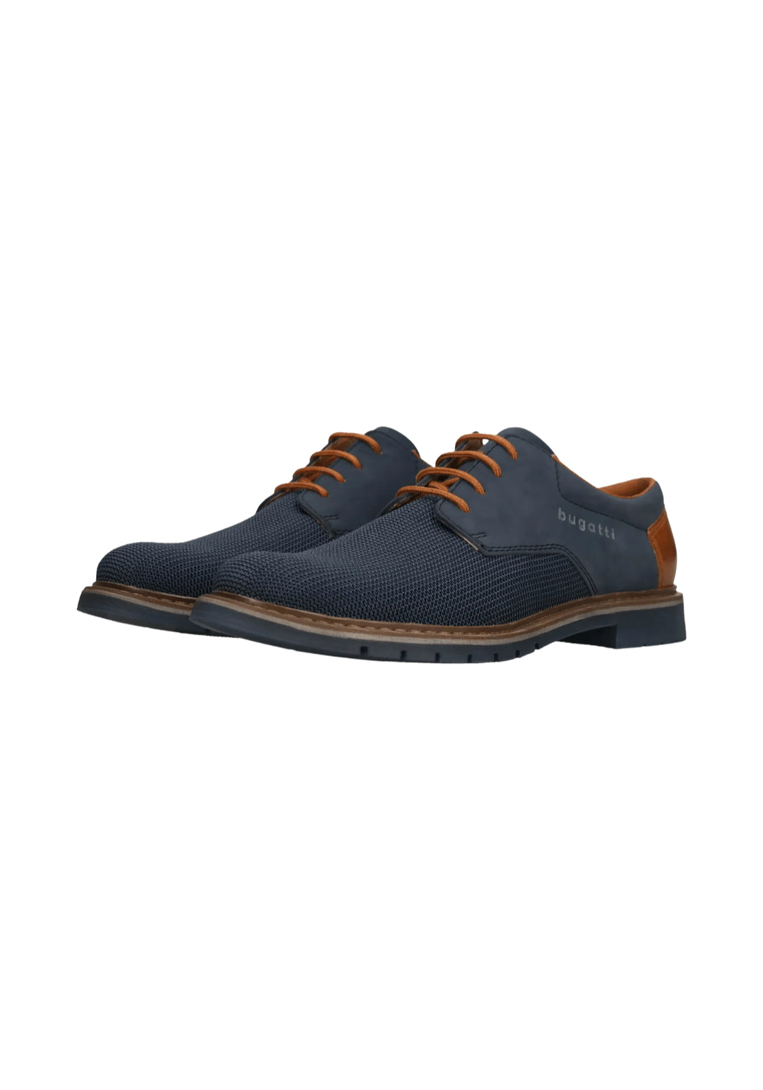 Bugatti Lace Up Shoe - Dark Blue 4 Shaws Department Stores