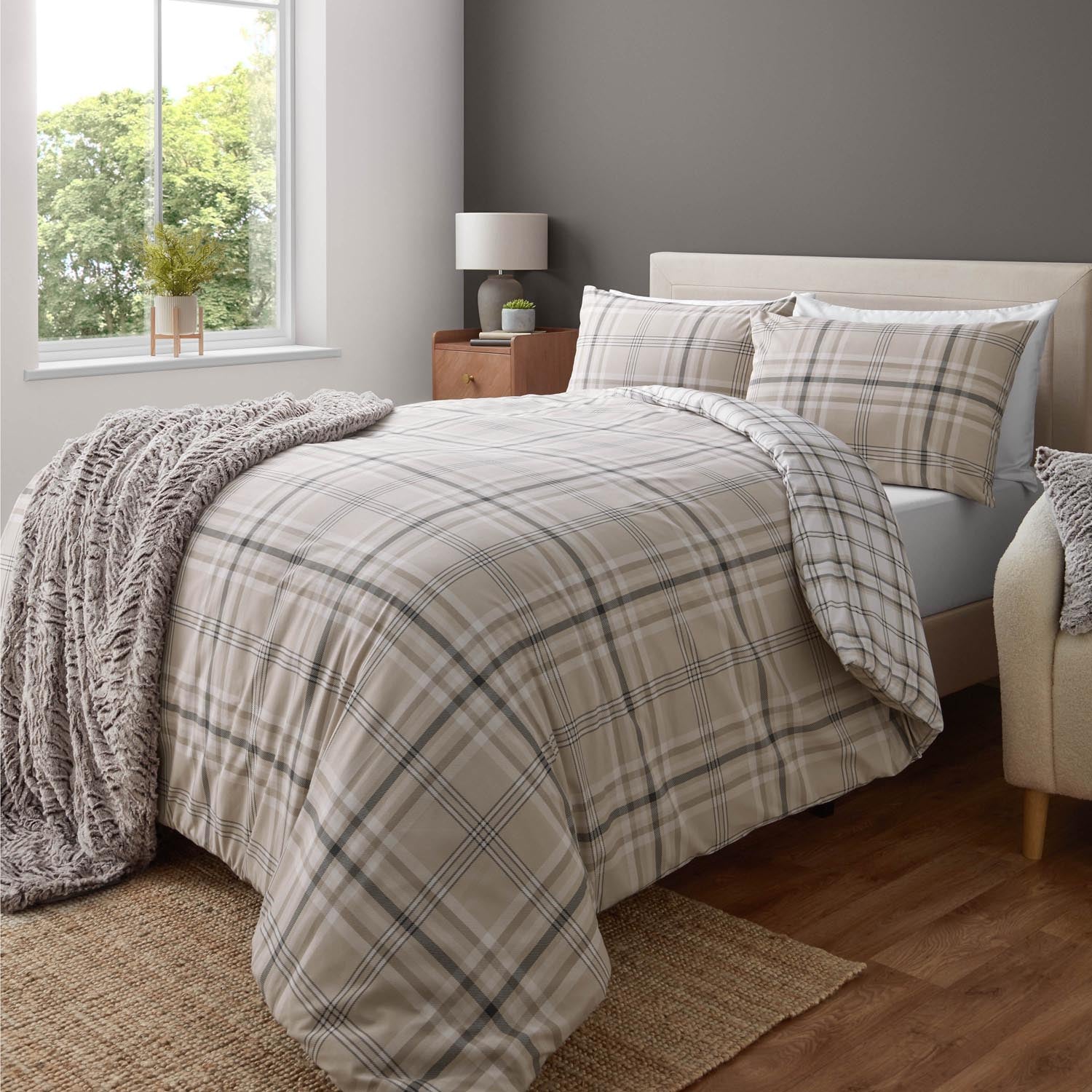Catherine Lansfield Kelso Duvet Cover Set 2 Shaws Department Stores