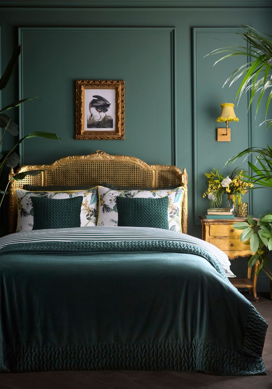 Laurence Llewelyn-bowen Siena Bedspread 150cm x 220cm - Green 1 Shaws Department Stores