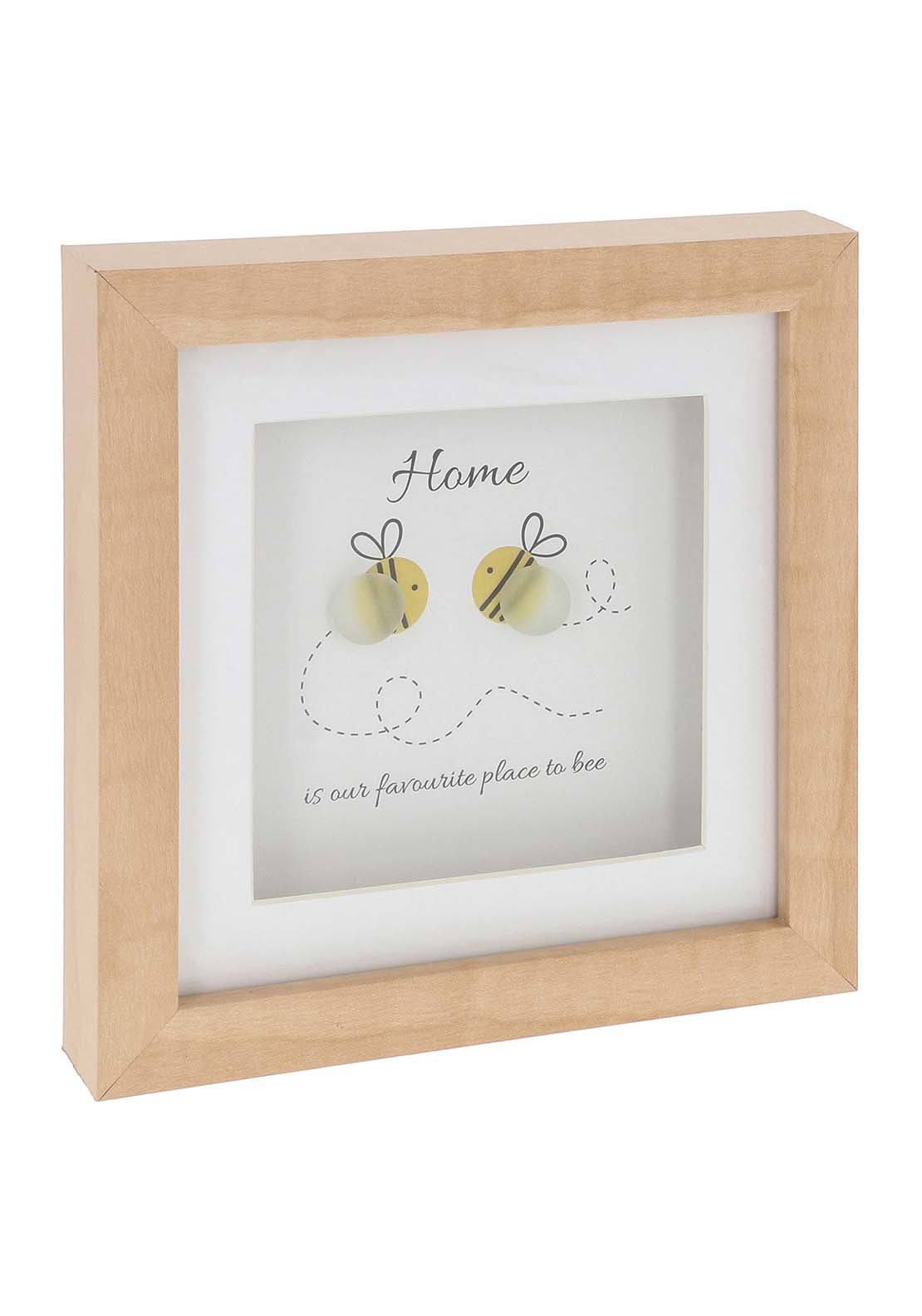 The Home Collection Pebble Glass Square Plaque Bee 1 Shaws Department Stores