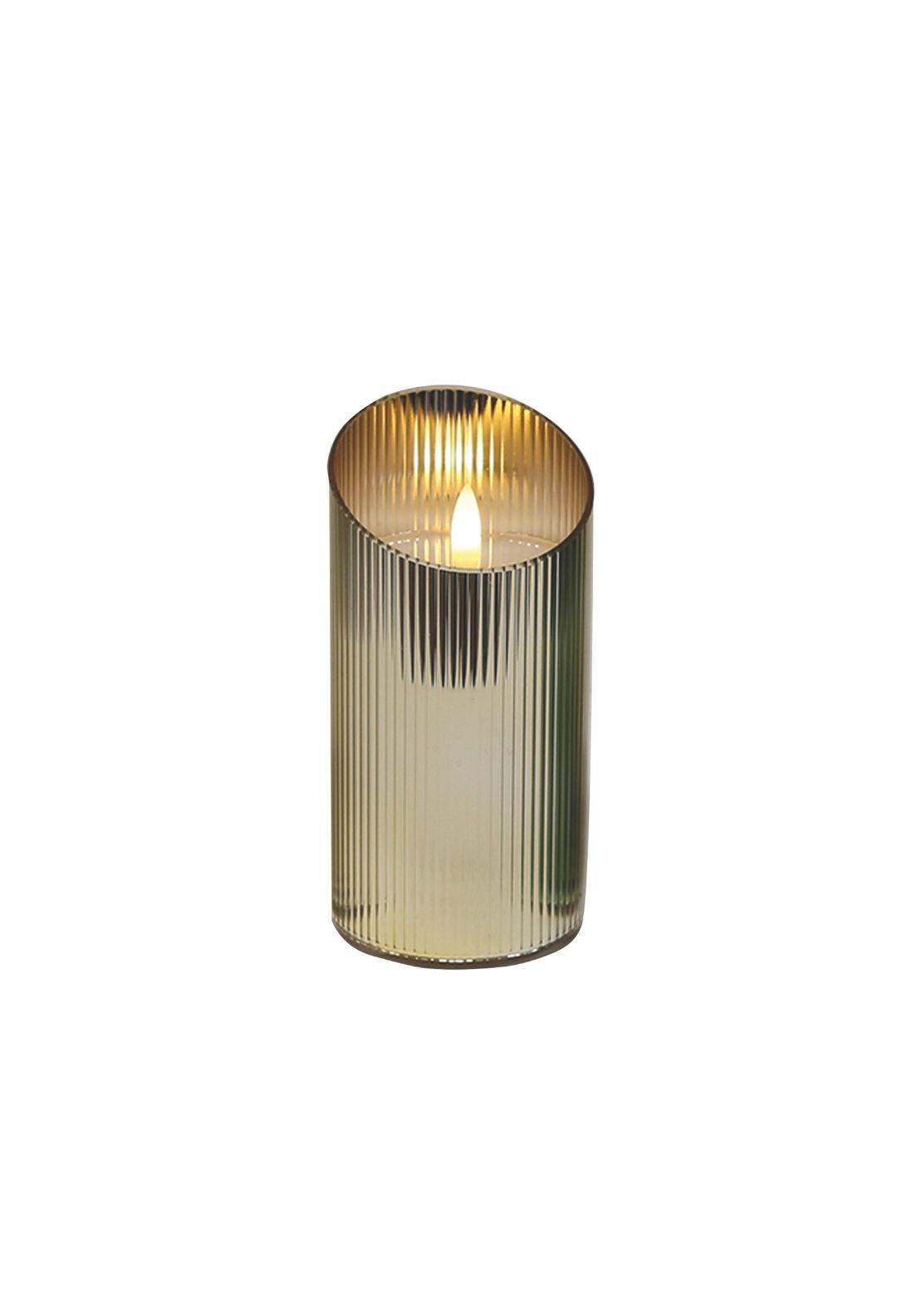 LED Light Up Candle 15cm - Gold