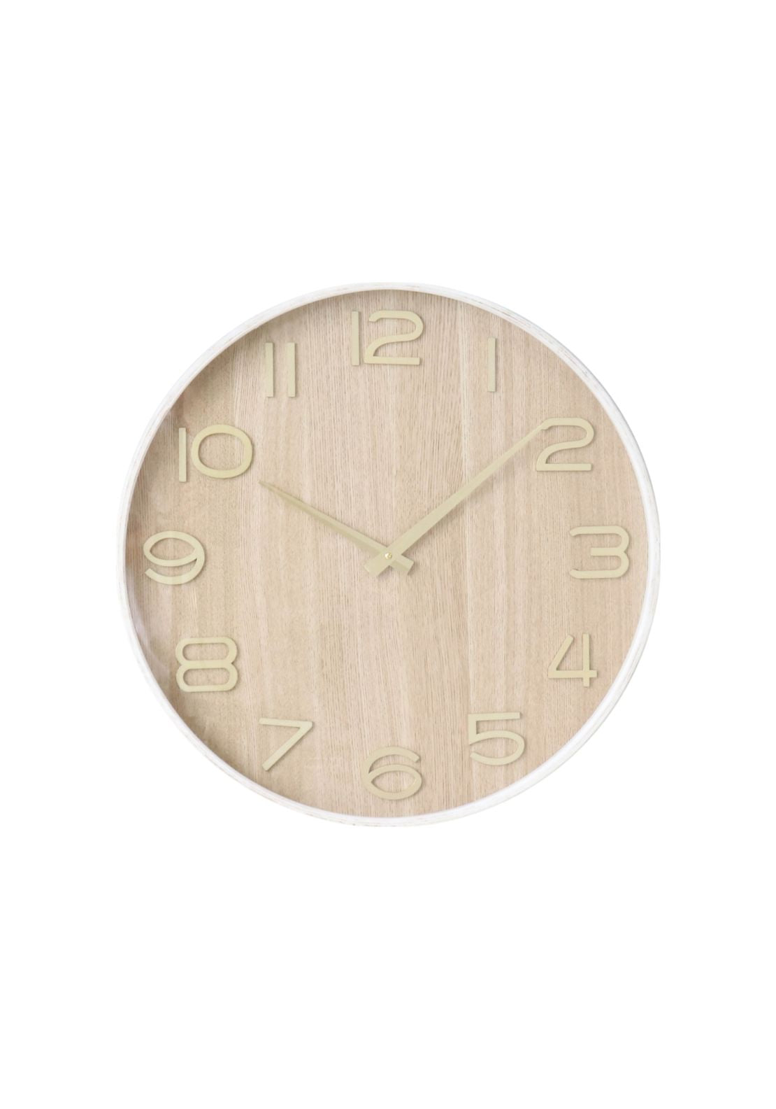 White Wall Clock - White