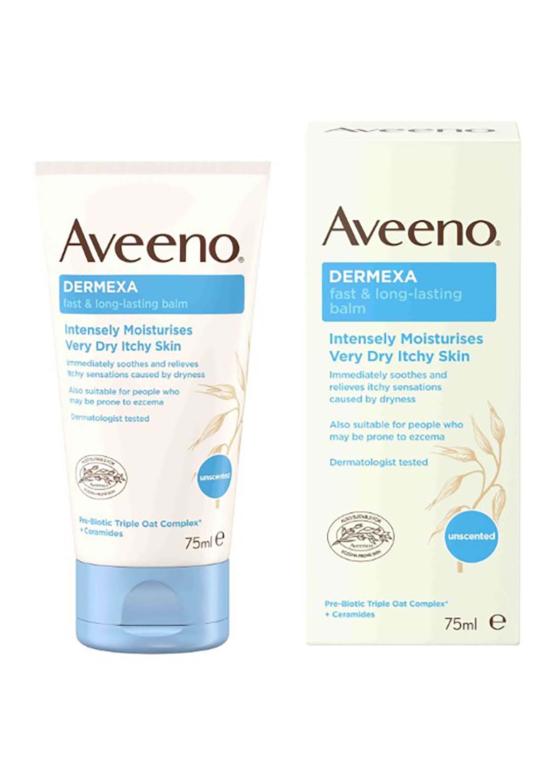 Aveeno Dermexa Fast & Long-Lasting Balm 75ml 1 Shaws Department Stores