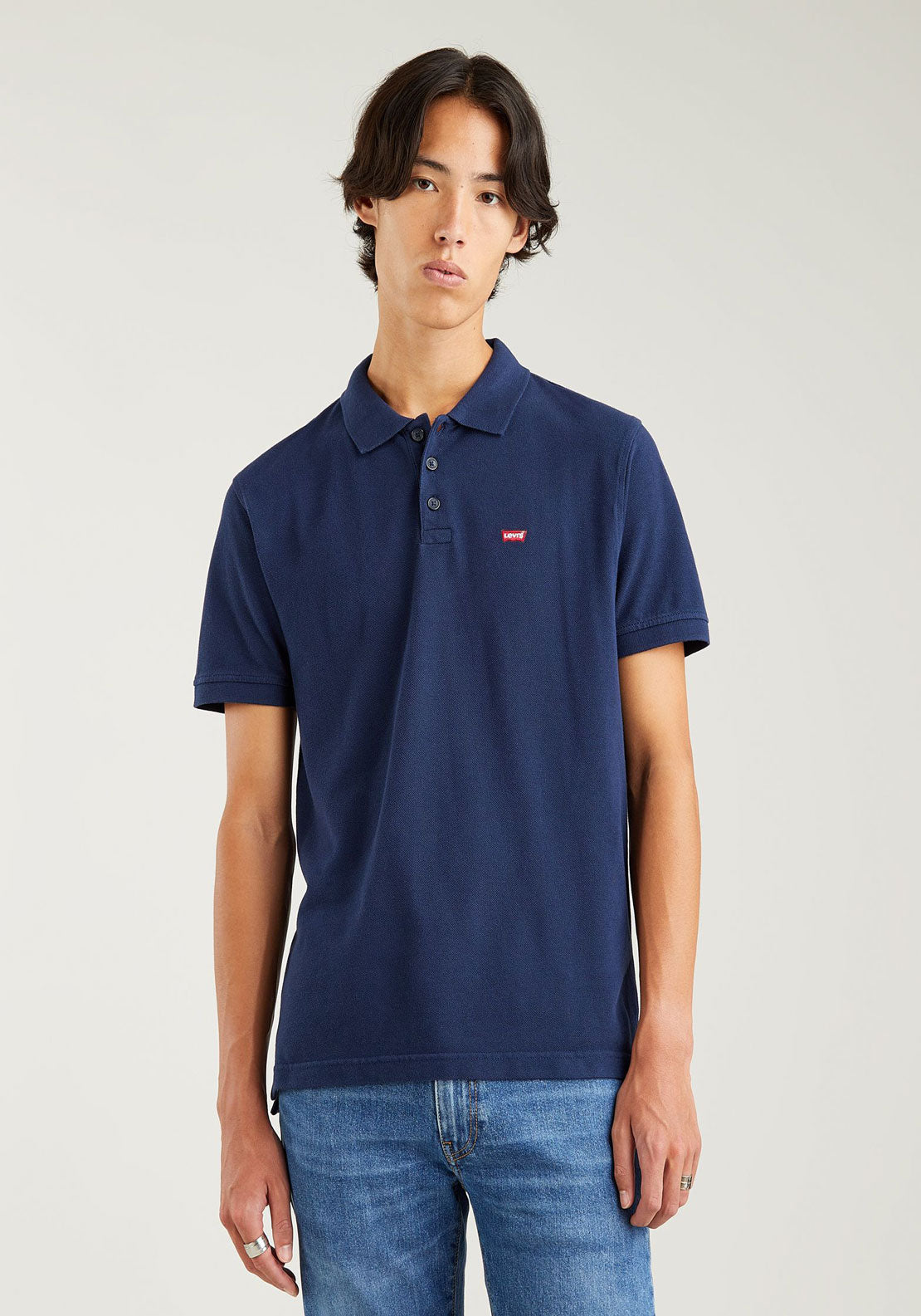 Levis Levis Housemark Long Polo - Blue 1 Shaws Department Stores
