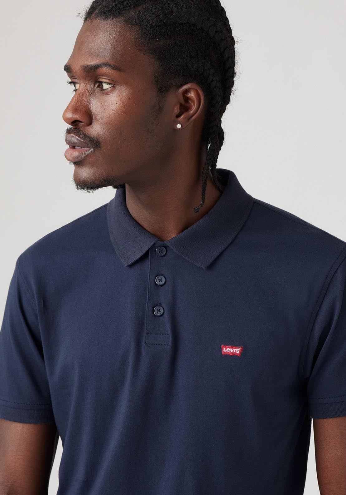 Levis Polo Shirt - Navy 3 Shaws Department Stores