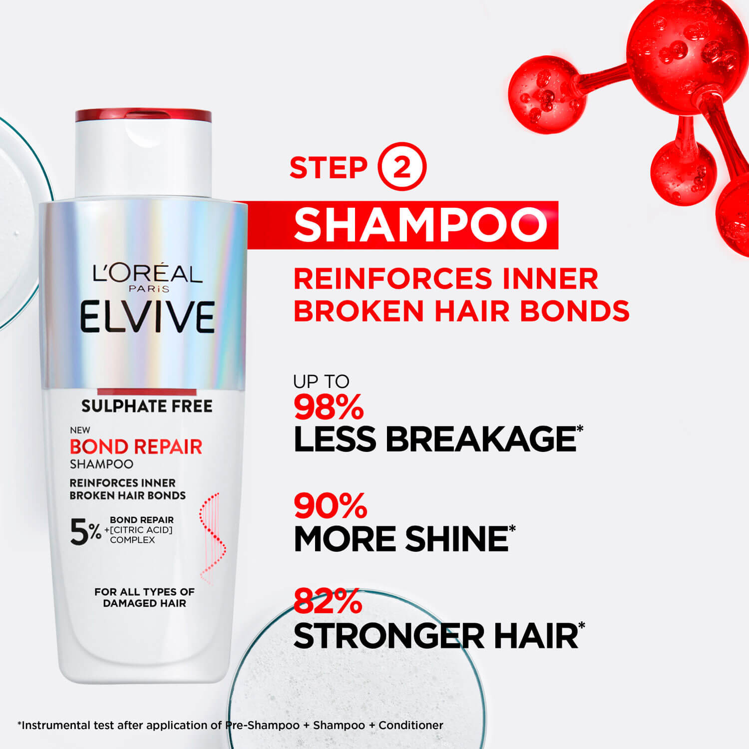L’ Oréal Elvive Bond Repair Shampoo 200ml 2 Shaws Department Stores
