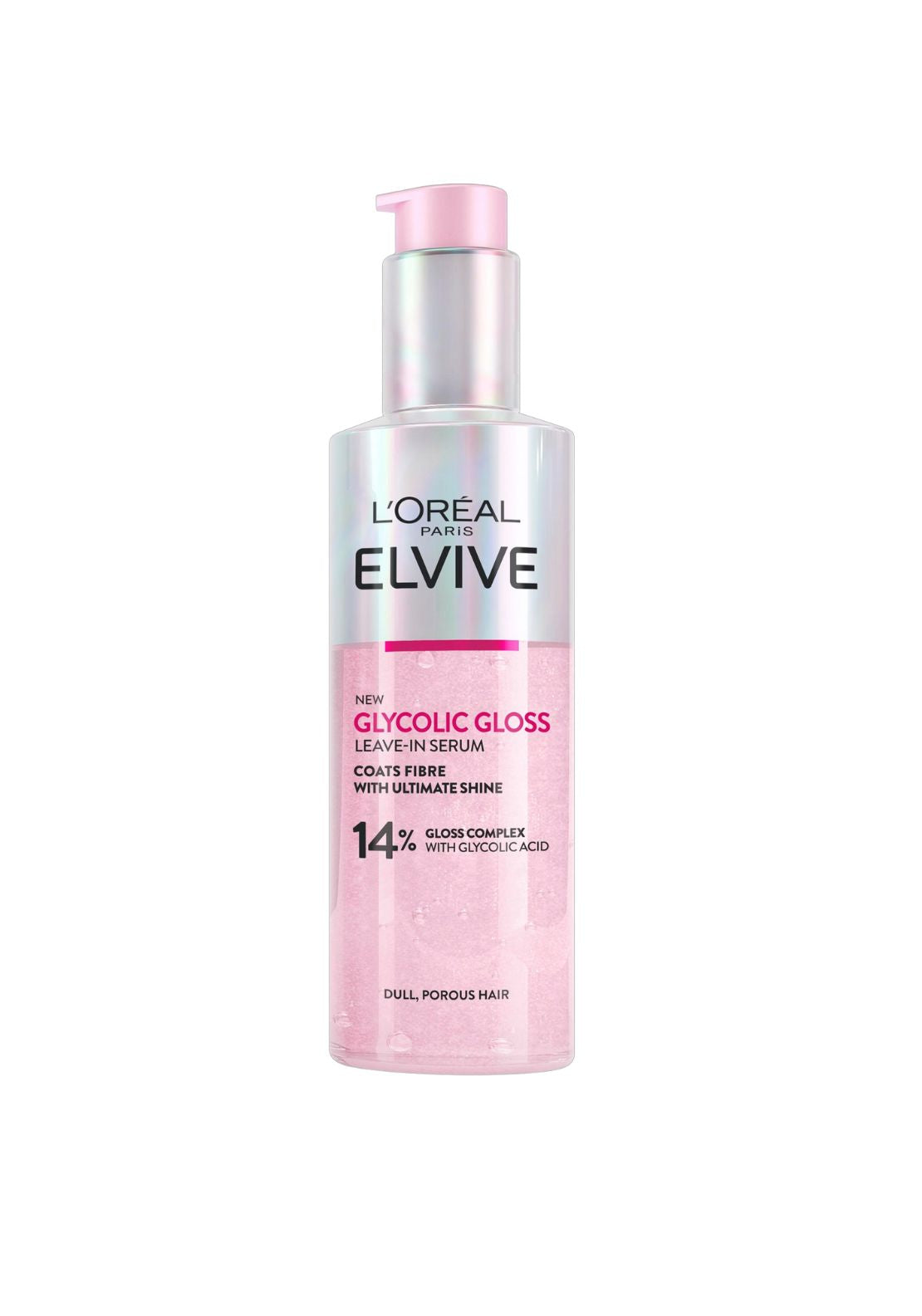 Elvive L’Oréal Paris Elvive Glycolic Gloss Leave-In Serum for Dull Hair 150ml 1 Shaws Department Stores