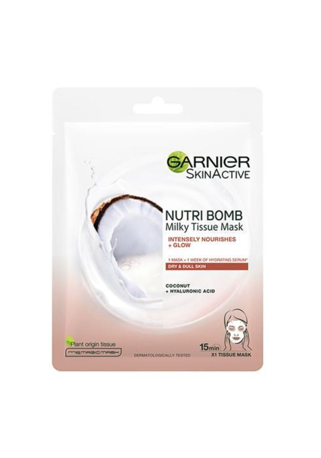 Garnier Nutri Bomb Milky Face Sheet Mask Coconut 1 Shaws Department Stores