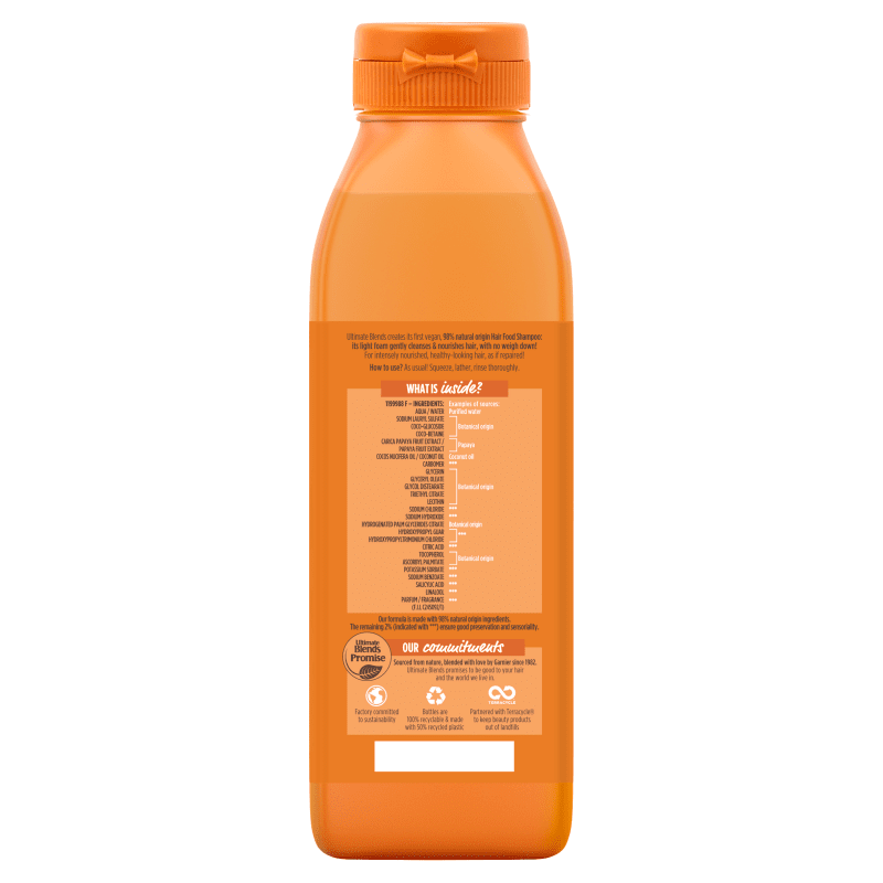 Garnier Ultimate Blends Repairing Hair Food Papaya Shampoo - 350ml 2 Shaws Department Stores