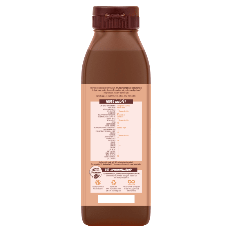 Garnier Ultimate Blends Smoothing Hair Food Coconut Shampoo - 350ml 2 Shaws Department Stores