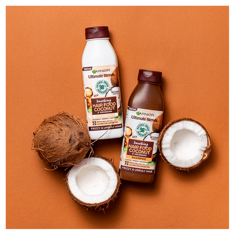 Garnier Ultimate Blends Smoothing Hair Food Coconut Shampoo - 350ml 3 Shaws Department Stores