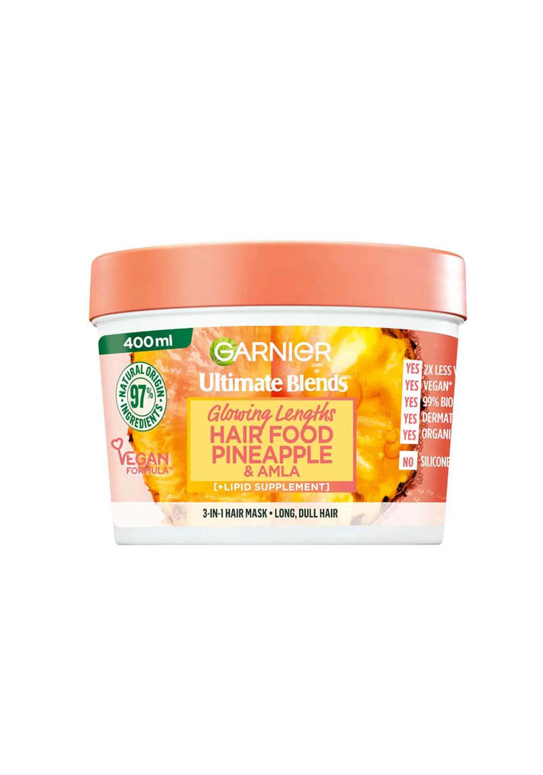 Garnier Ultimate Blends Hair Food Pineapple &n Amla 3In1 Mask 390ml 1 Shaws Department Stores