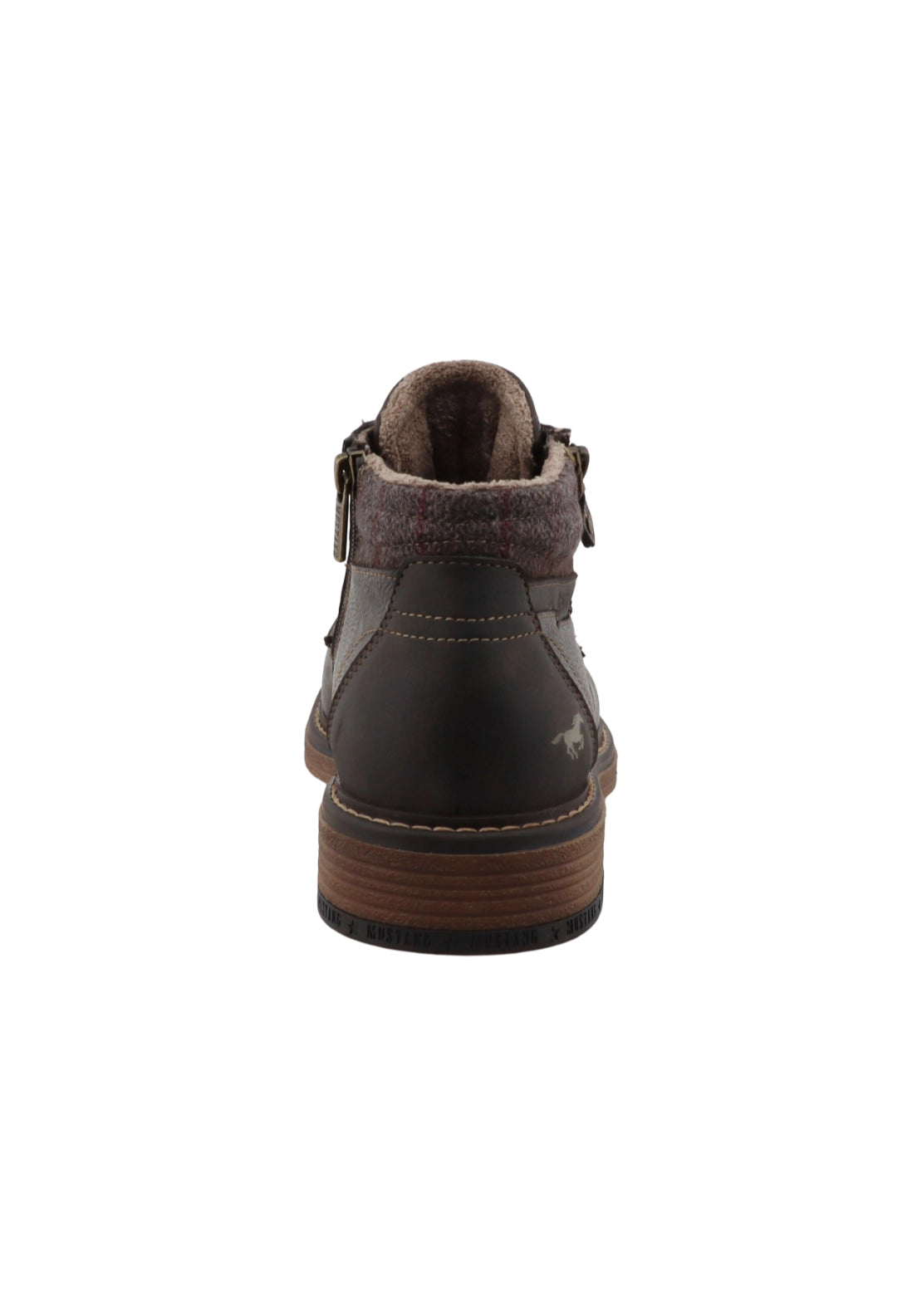 Side Zip Fabric Heel Boot - Mokka