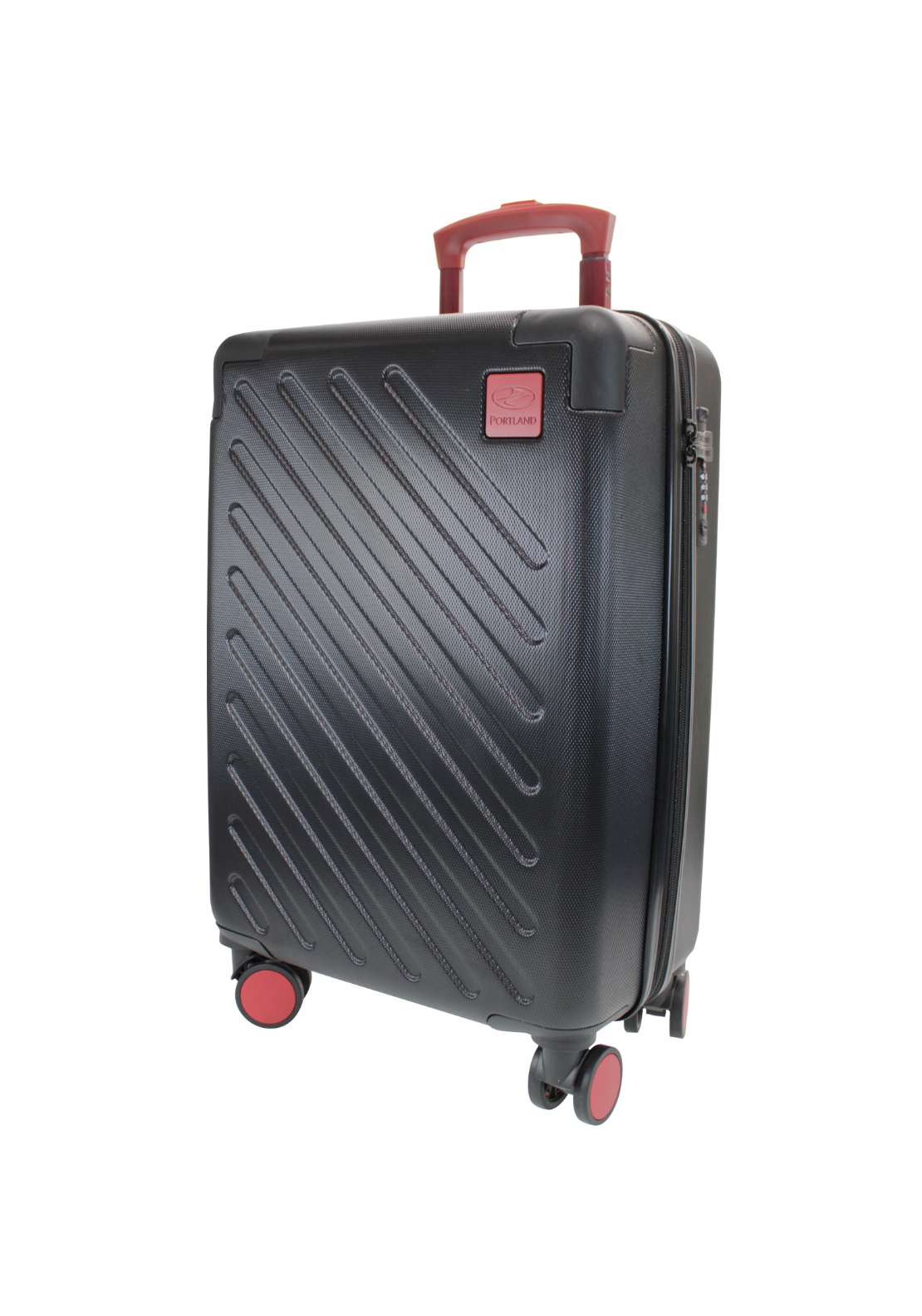 Portland Tokyo Hard Shell Luggage - Black 1 Shaws Department Stores