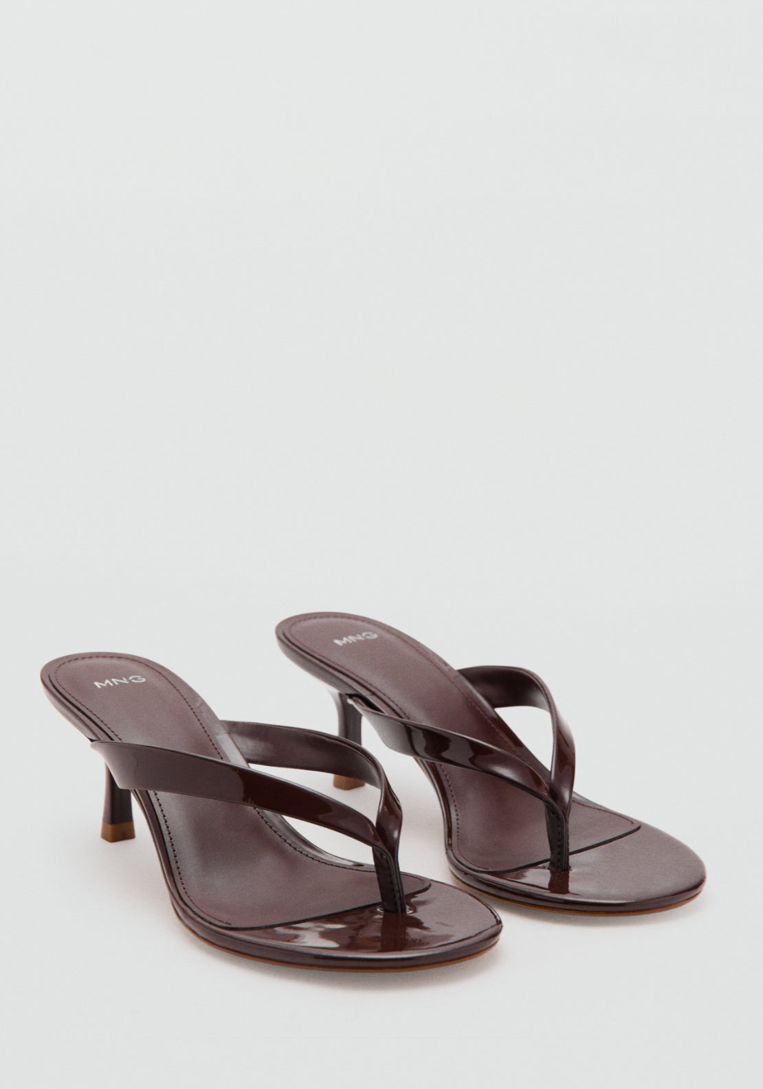 Strappy Heeled Sandals - Brown