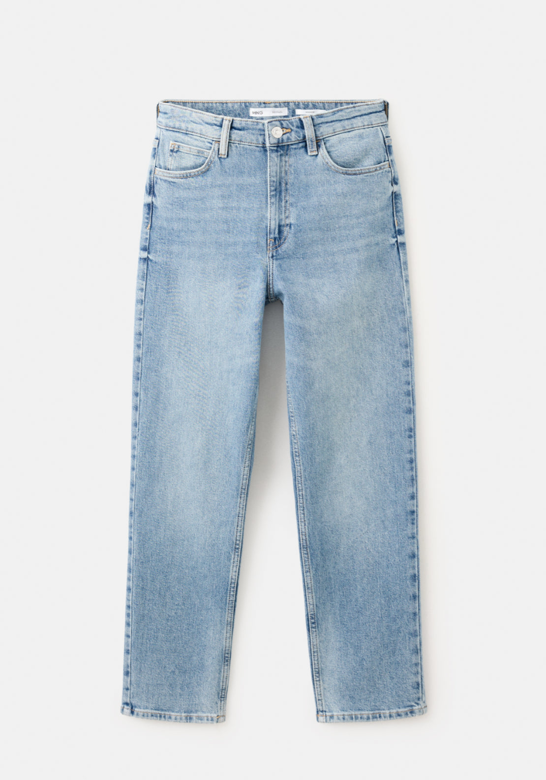 Newmom Comfort High Rise Crop Jeans - Denim Blue