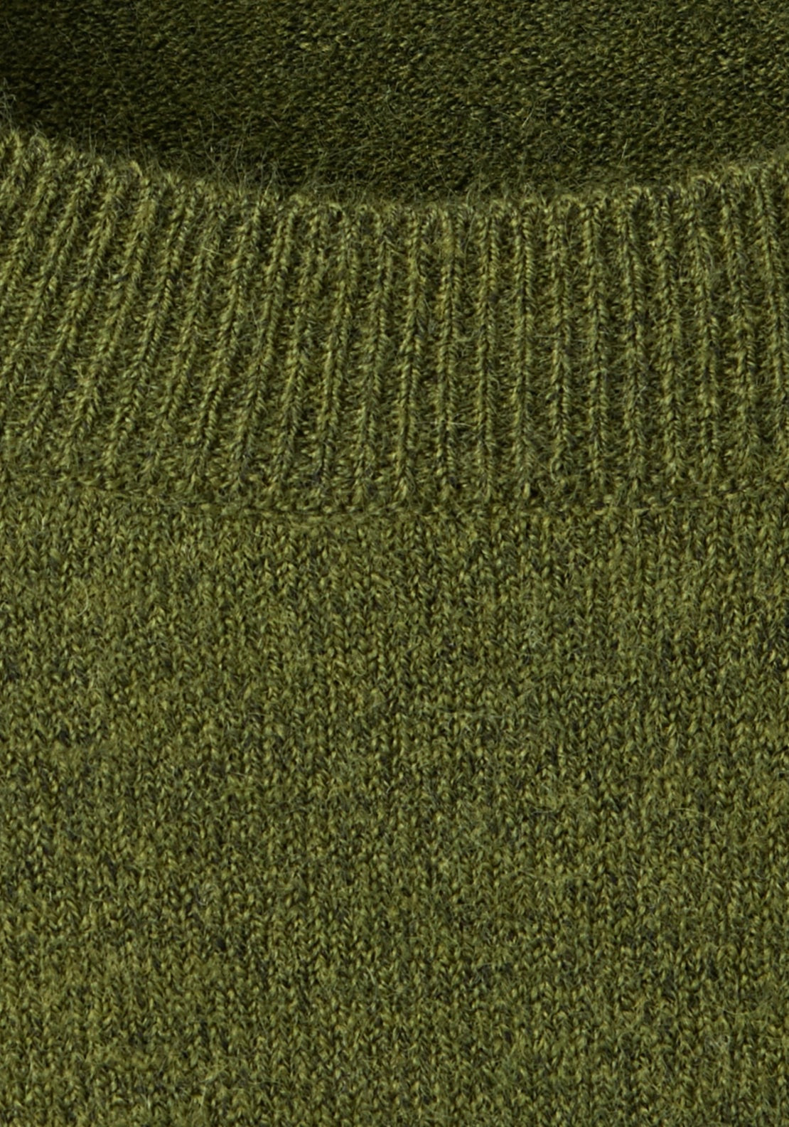 Short Sleeved Knitted Sweater - Green