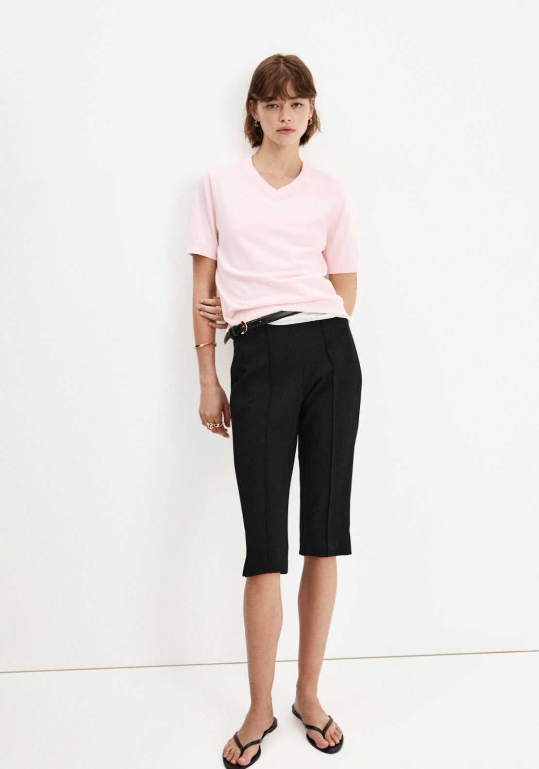 100% Cotton Fine Knitted Sweater - Pink
